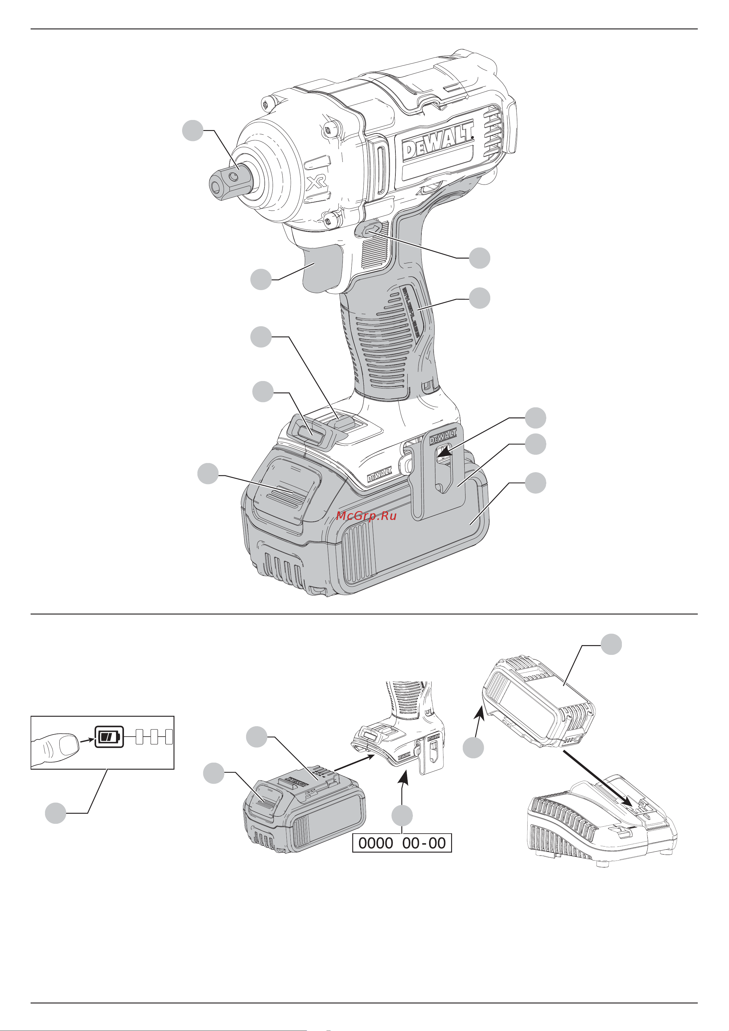 Dewalt DCF894N без акк. и з.у Инструкция по эксплуатации онлайн [2/20] 672957