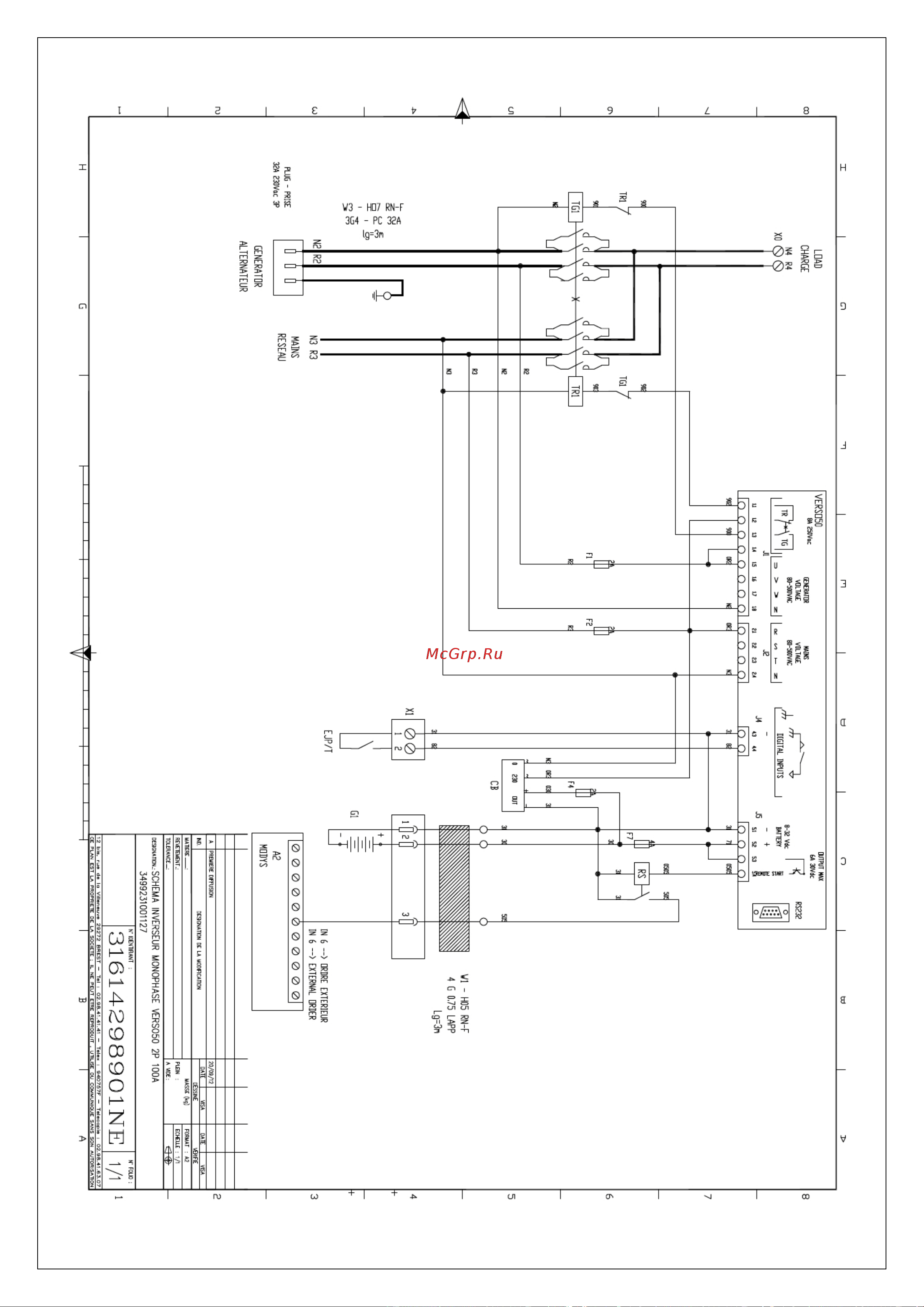 Sdmo VERSO 50 MONO 40A Инструкция по эксплуатации онлайн [22/26] 672960