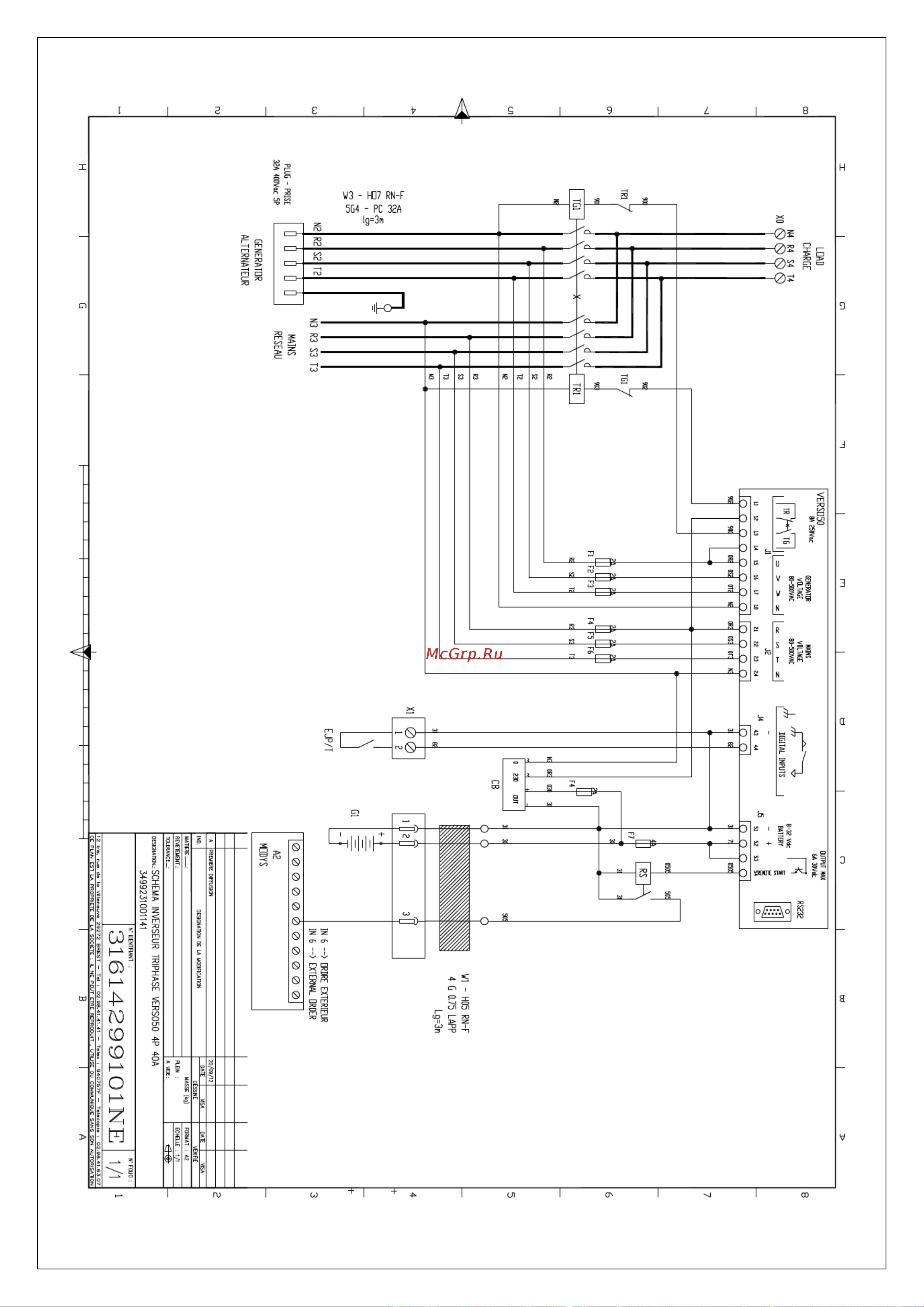 Sdmo VERSO 50 MONO 40A Инструкция по эксплуатации онлайн [24/26] 672960