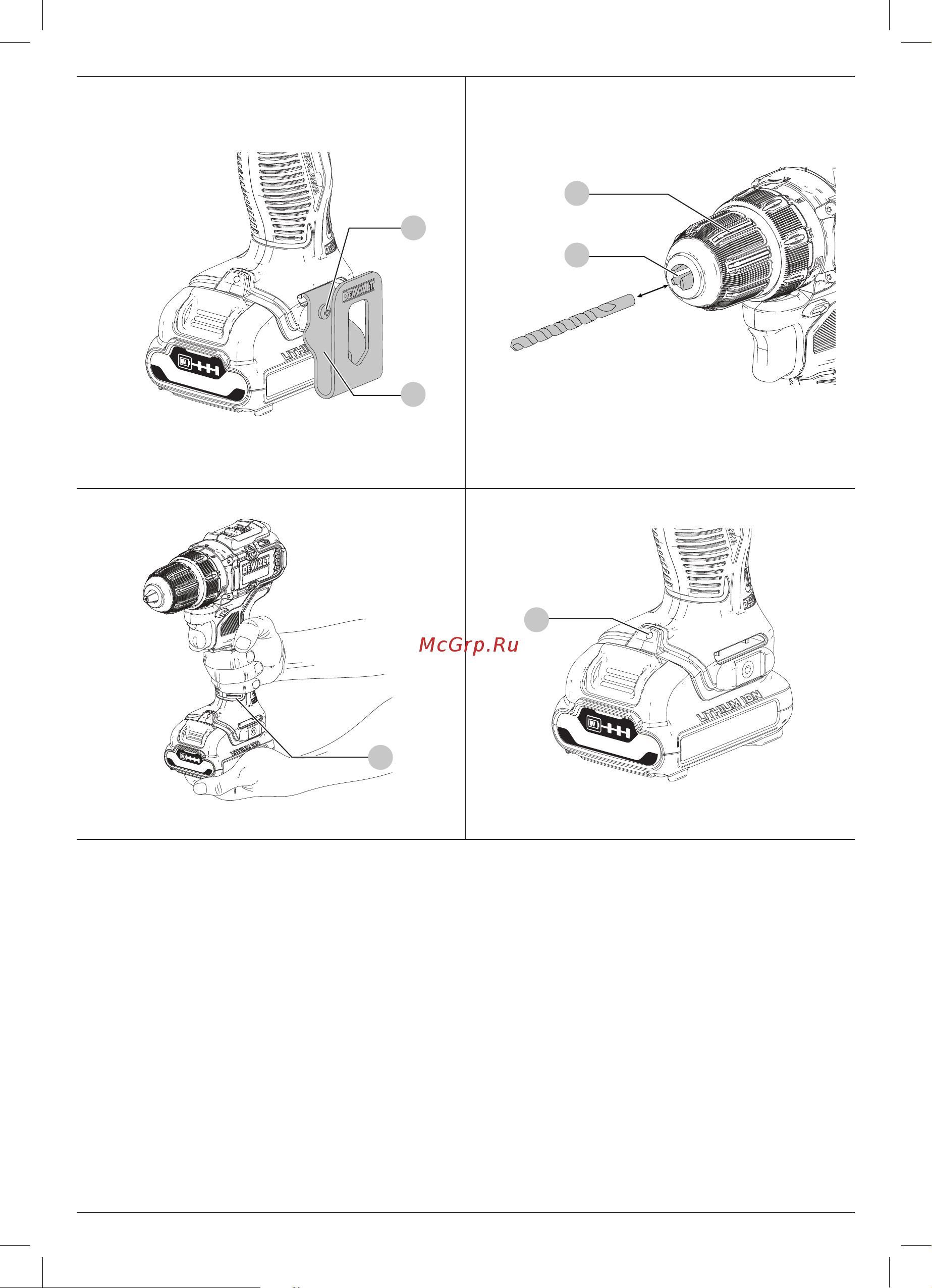 Dewalt 12 В XR DCD701D2-QW Инструкция по эксплуатации онлайн [4/148] 814870