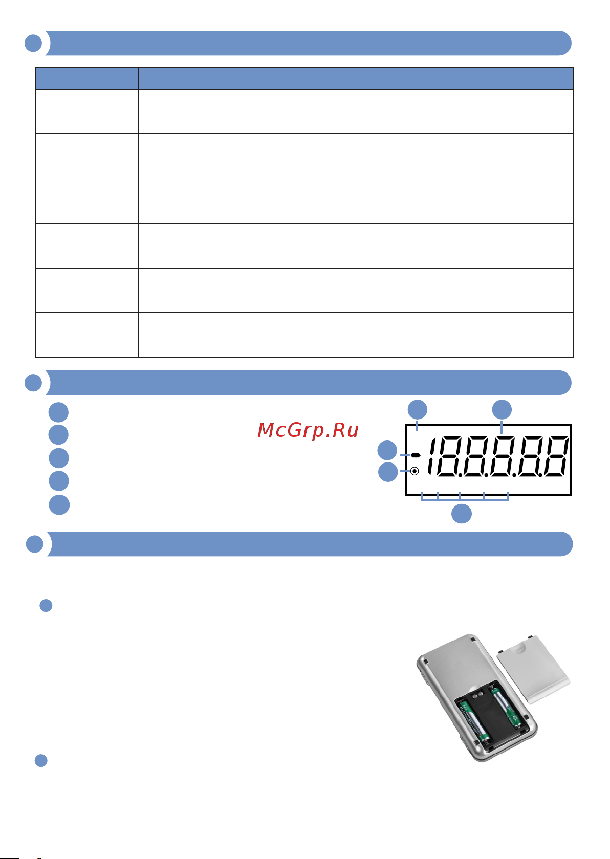 МЕГЕОН 50010 к0000034743 [6/12] Перед началом эксплуатации откройте батарейный