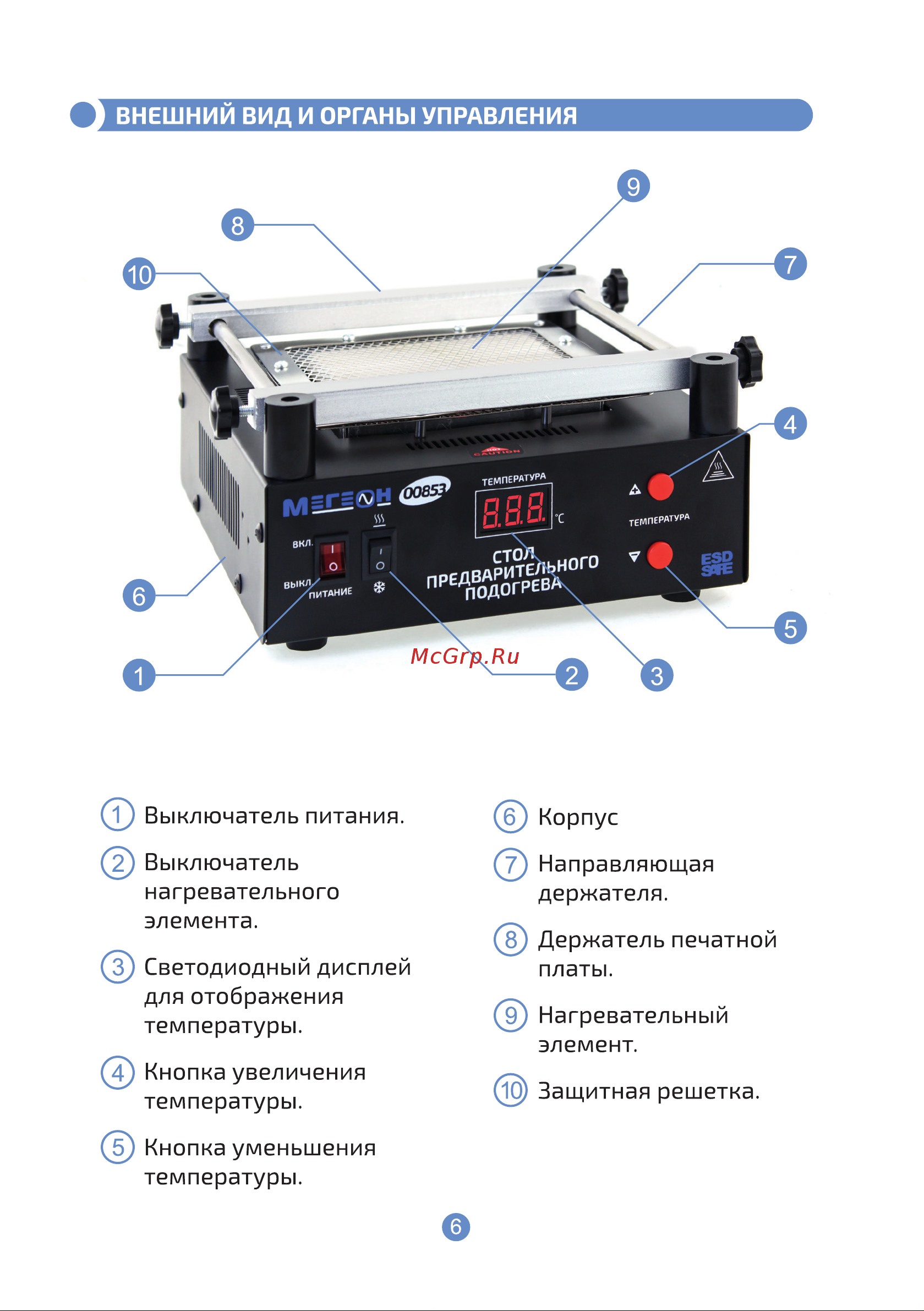 МЕГЕОН 00853 к0000020552 Инструкция по эксплуатации онлайн [6/12] 846011