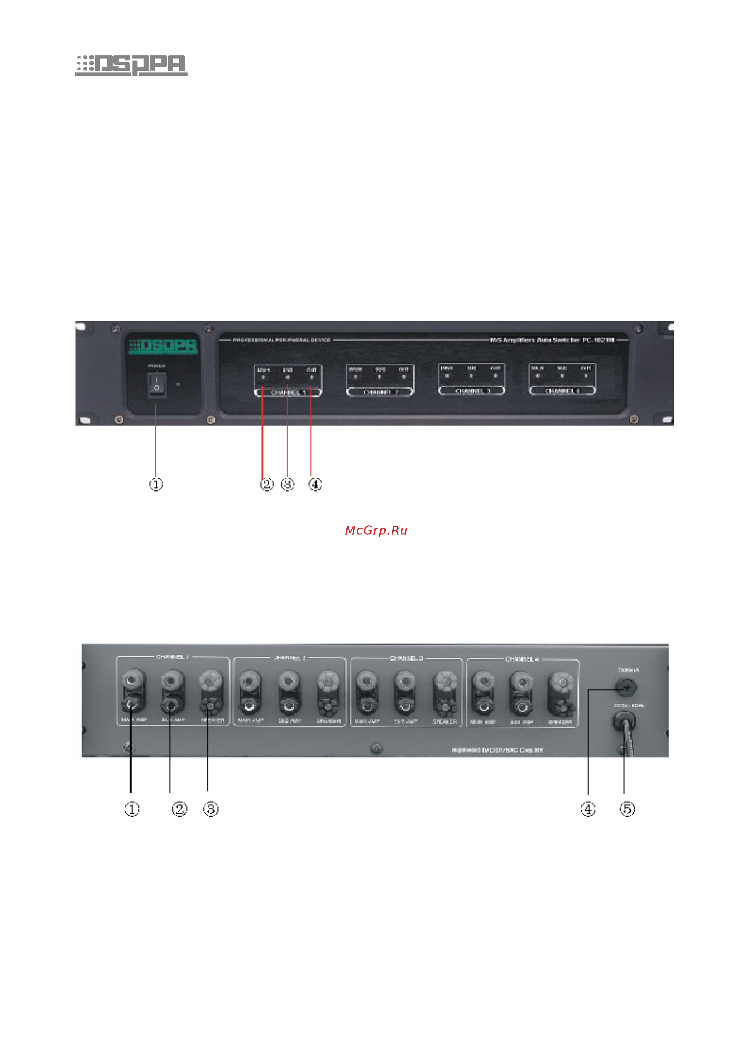 Dsppa PC-1021M [2/3] Pc 1021m блок включения резервных усилителей