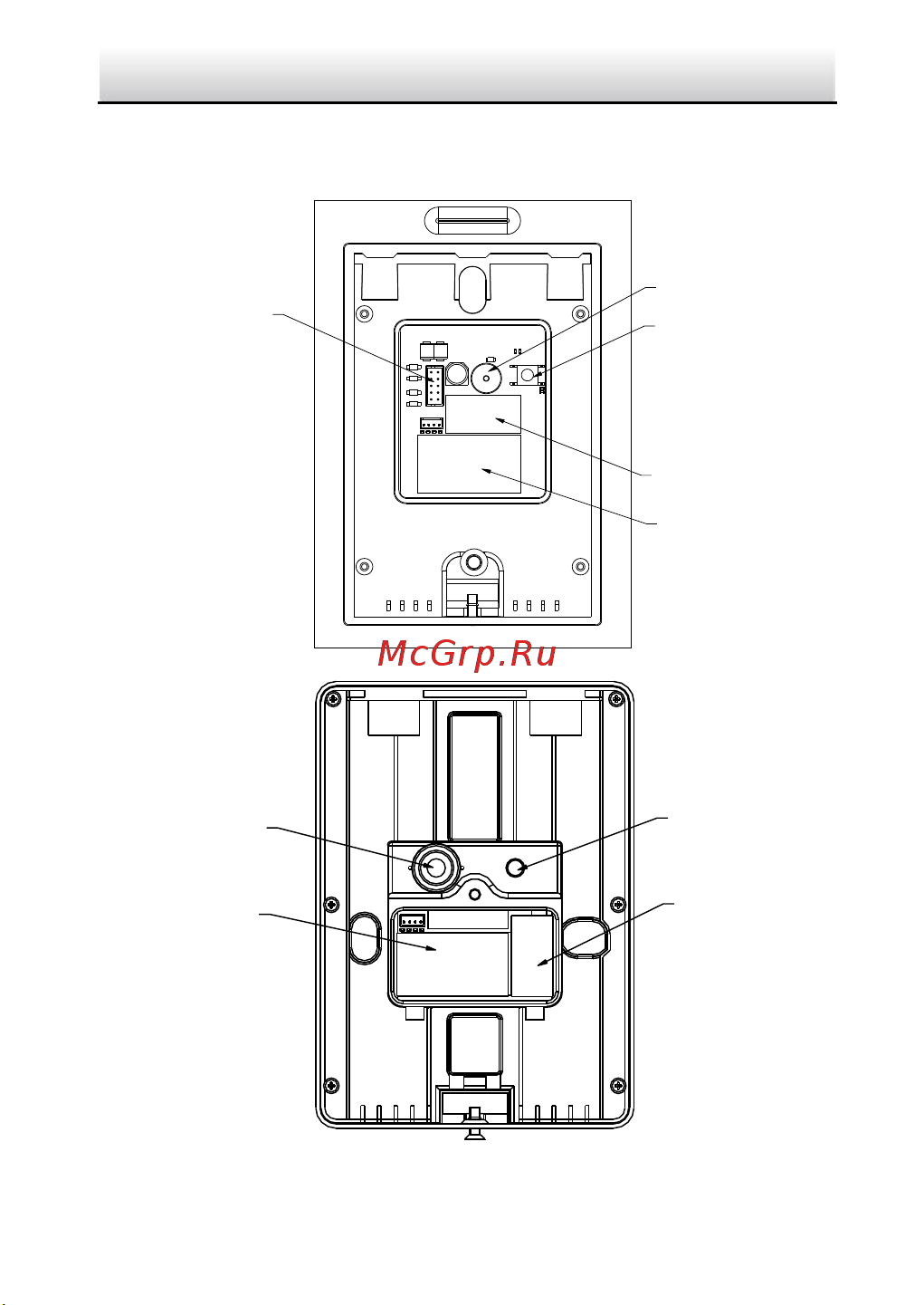 Hikvision DS-K1102MK [10/23] Задние панели считывателей карт представлены ниже
