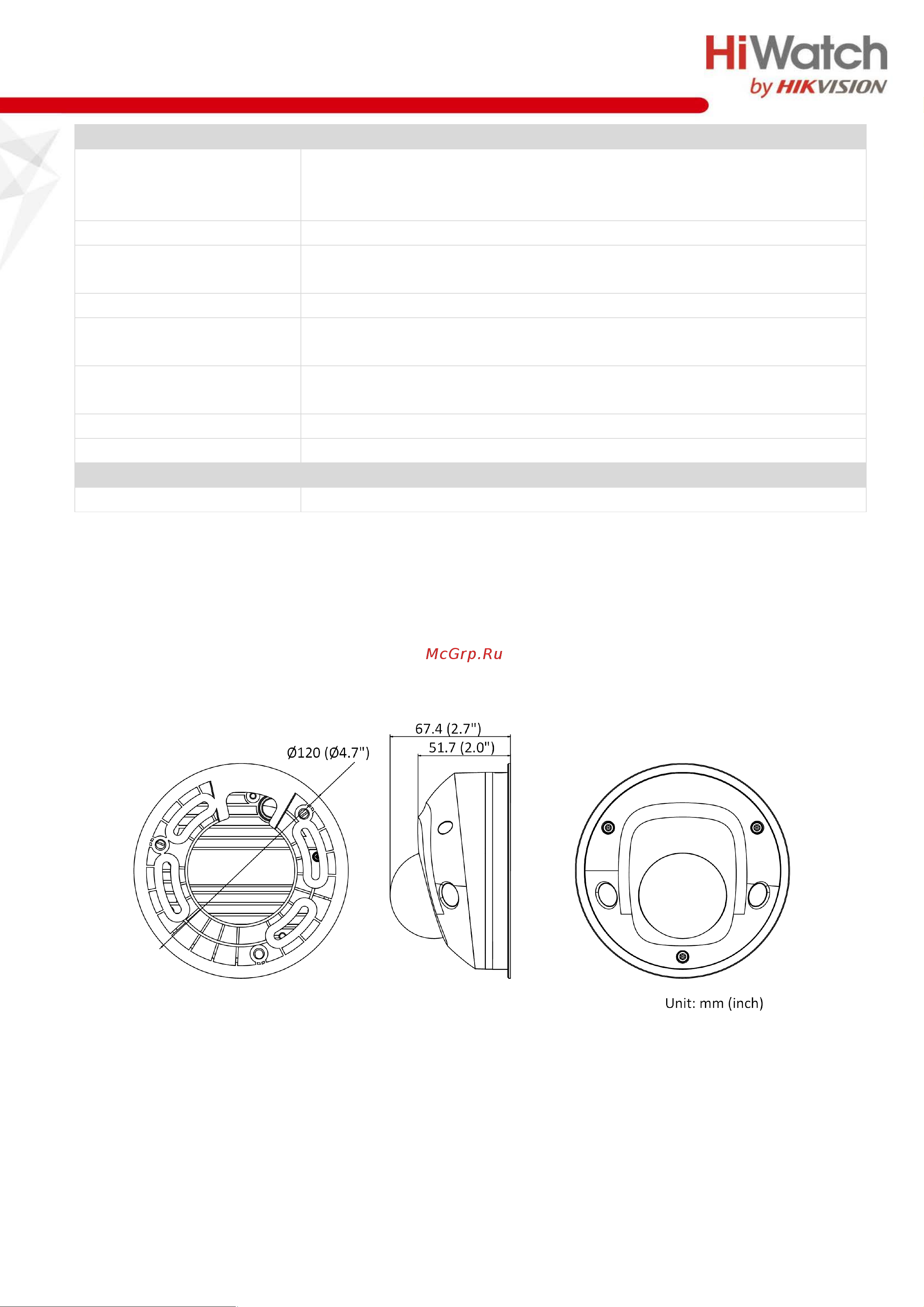 HiWatch IPC-D542-G0/SU (4mm) [4/5] Доступные модели