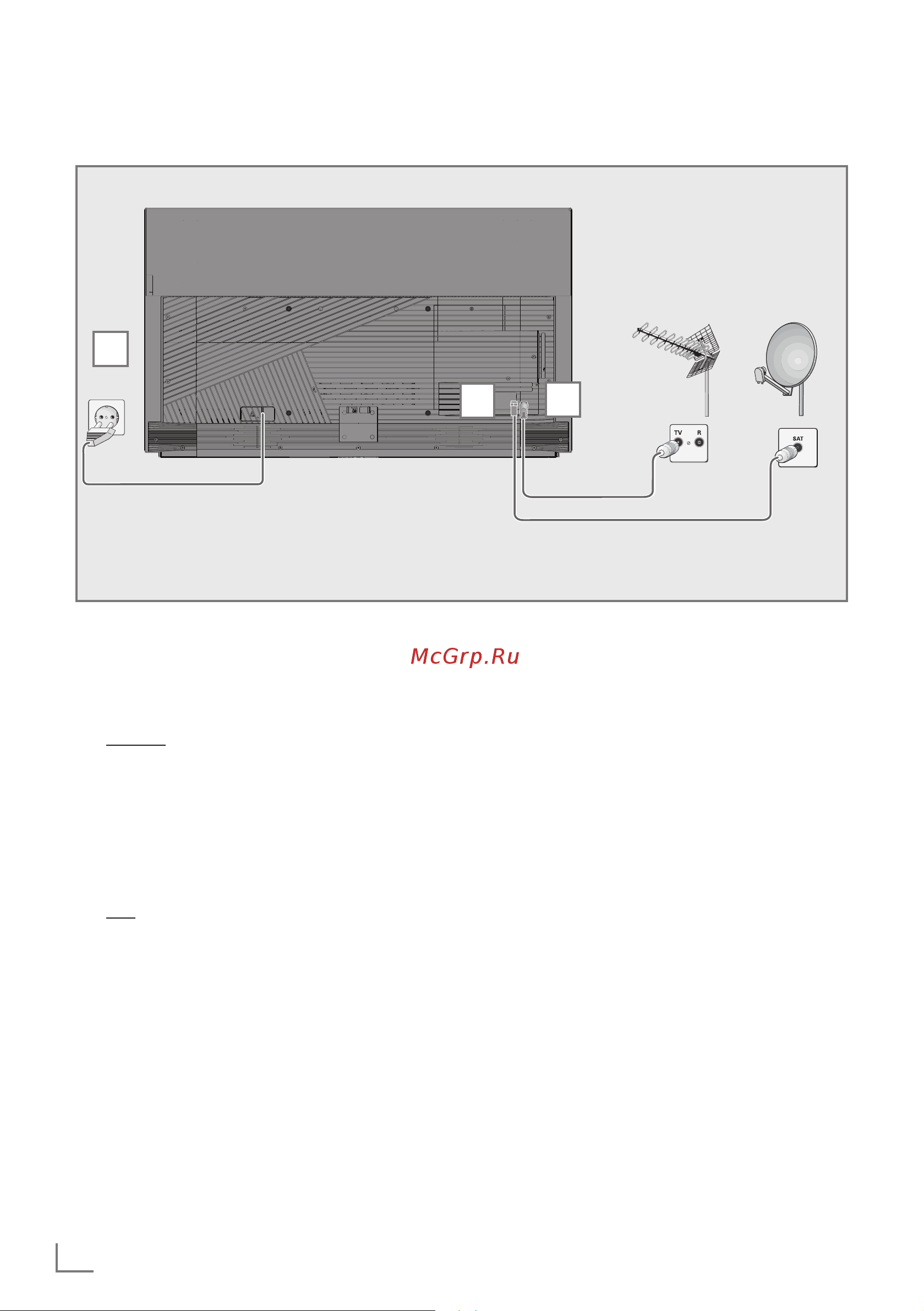 Grundig 55OLEDGG970B [10/124] Подключение подготовка