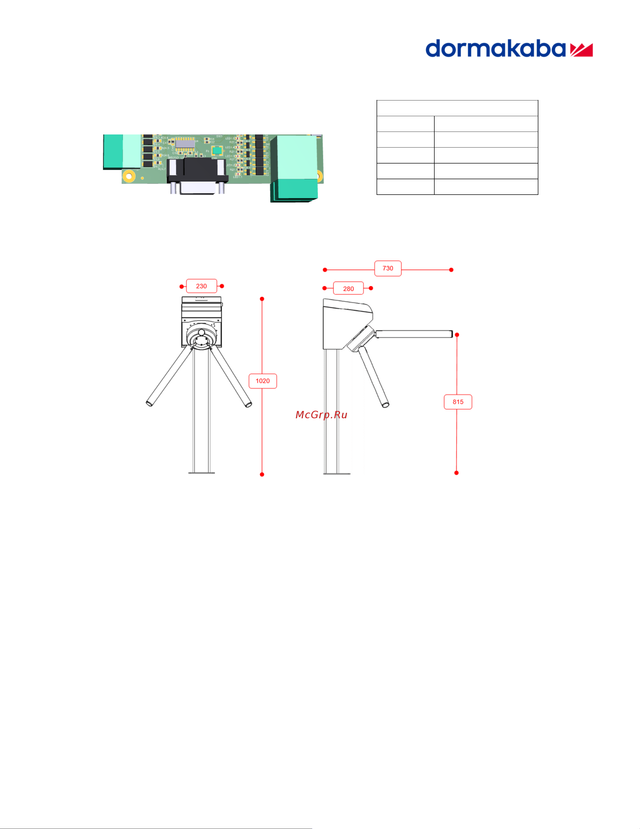 Dormakaba TPB Easy Task (8040406) [7/19] Крепление