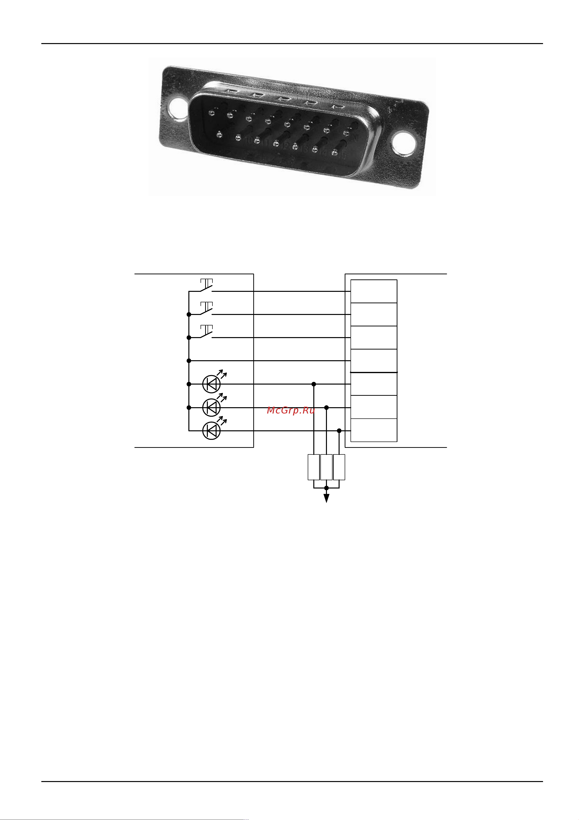 Sigur E500U [143/399] Для подключения пульта ручного управления дополнительно понадобятся три резистора сопротивлением 1 килоом