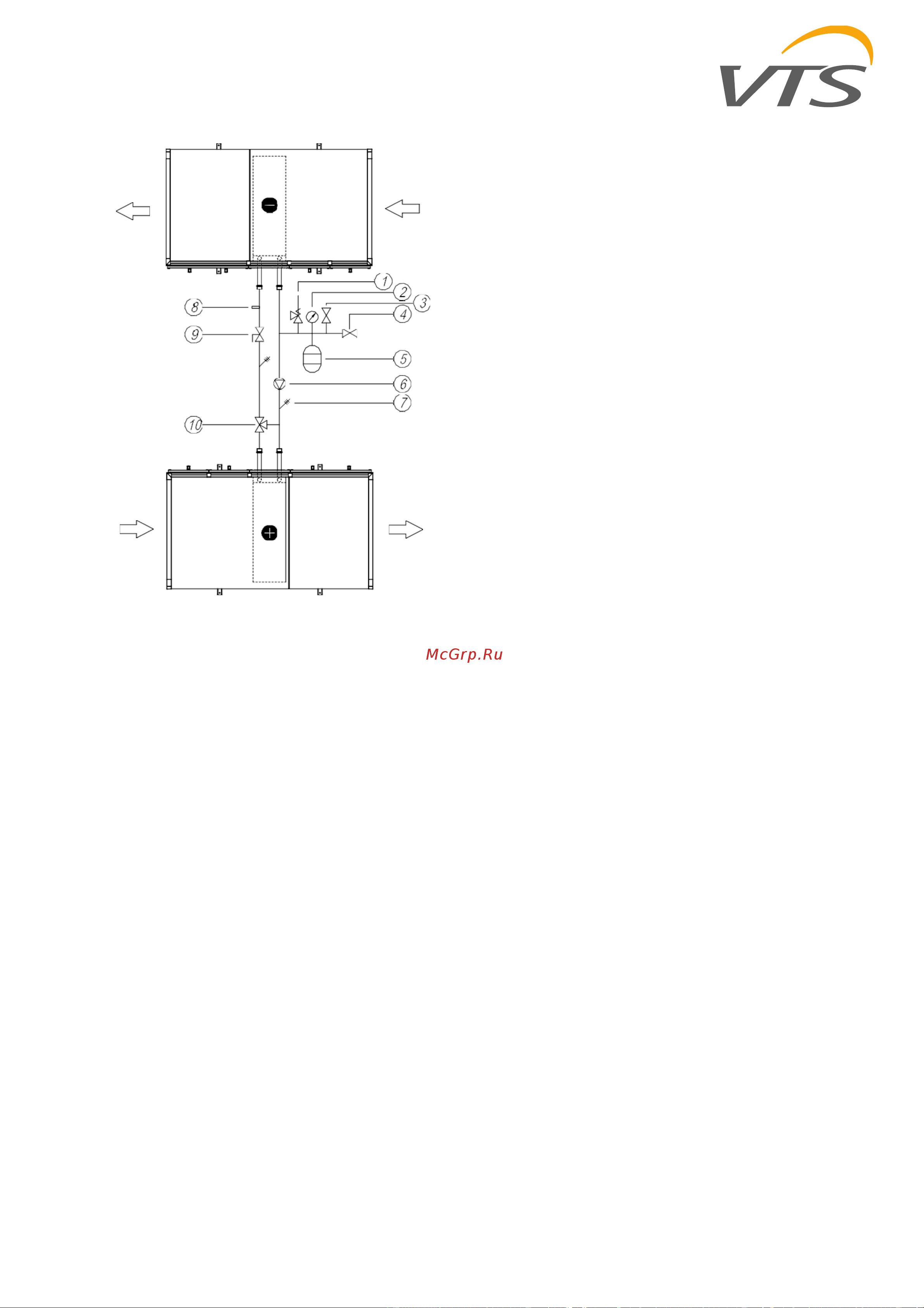 VTS Ventus VVS180 [23/65] Connection of evaporative humidifier
