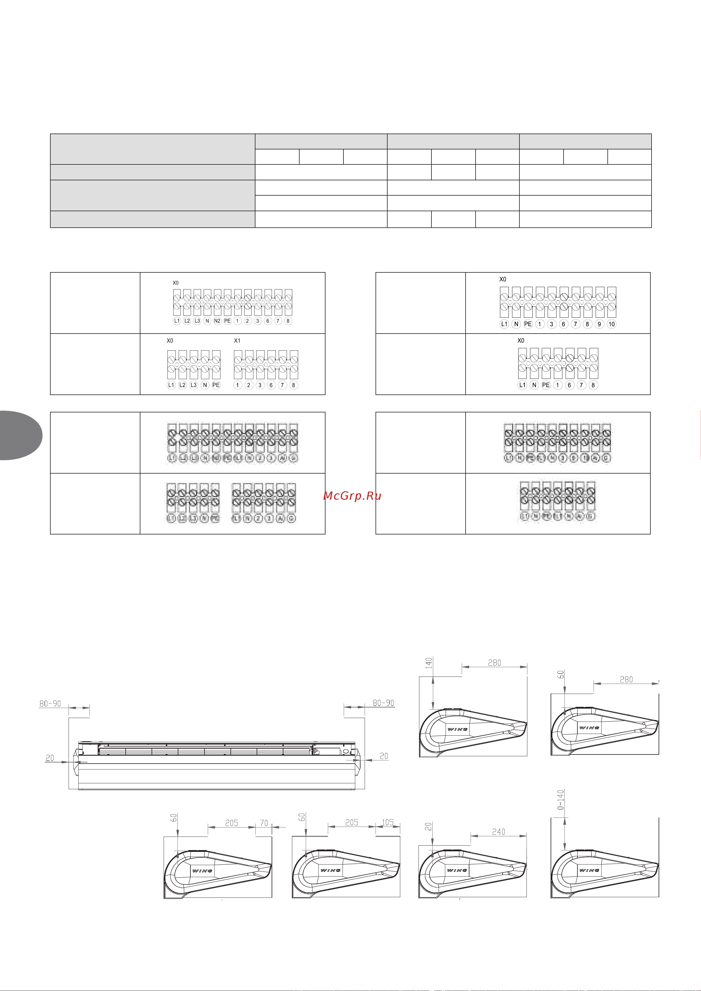 VTS WING II W100 EC [120/236] Wing w100 200 wing e100 200 wing c100 200