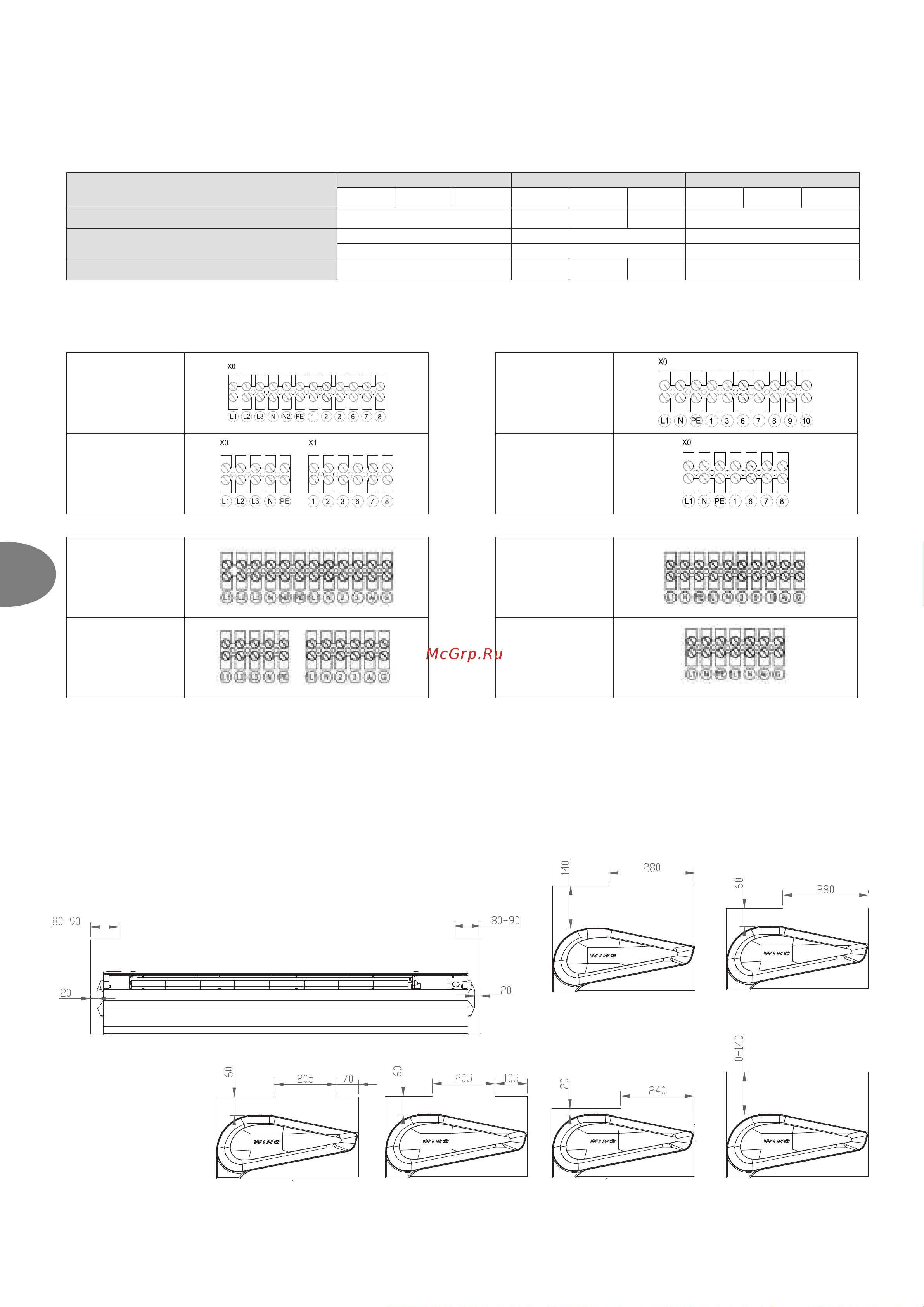 VTS WING II W150 AC [192/236] Wing w100 200 wing e100 200 wing c100 200