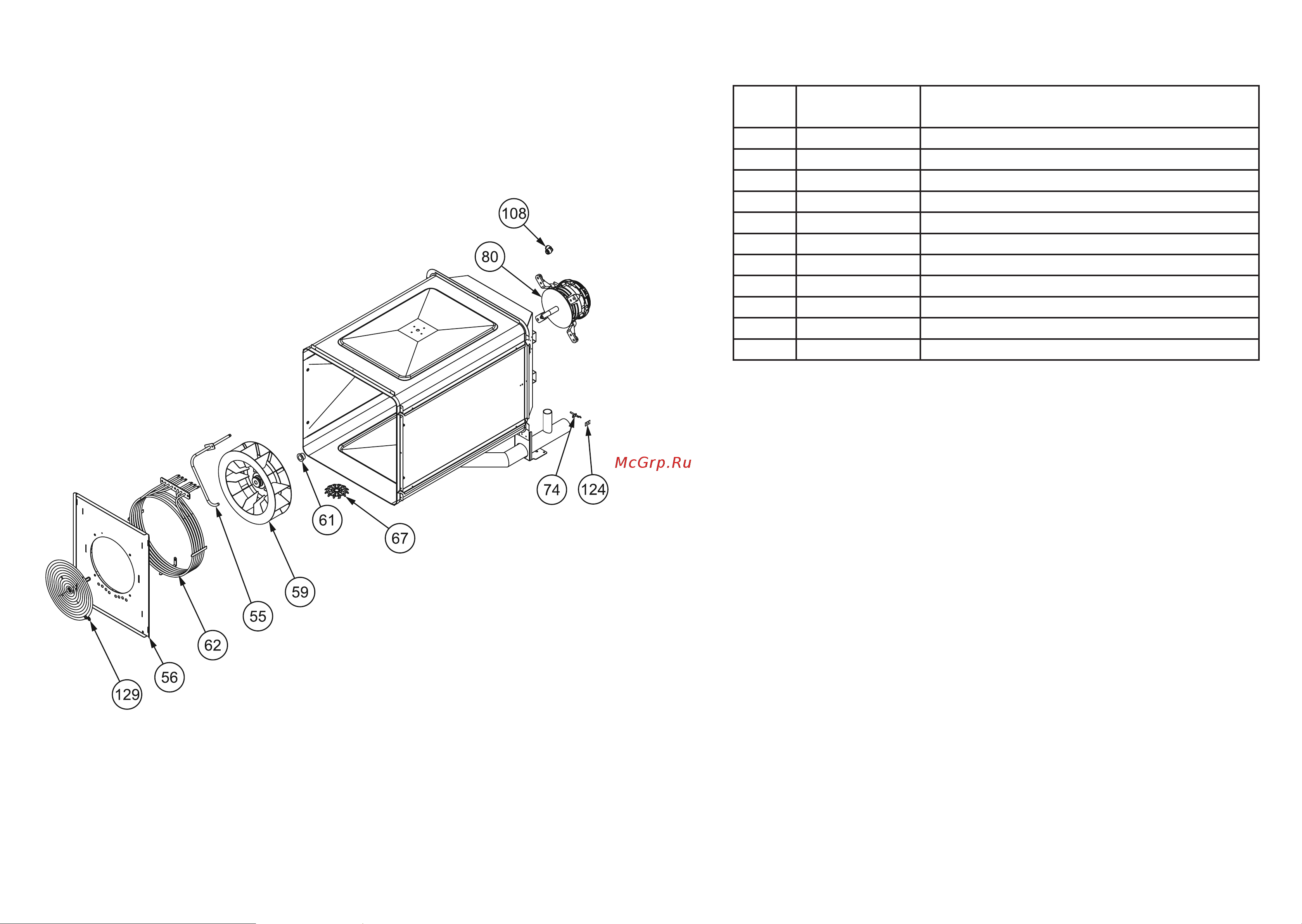 Apach AP5T [4/6] Esploso corpo forno 4t 5t 4t 5t oven body exploded view lista ricambi spare parts list