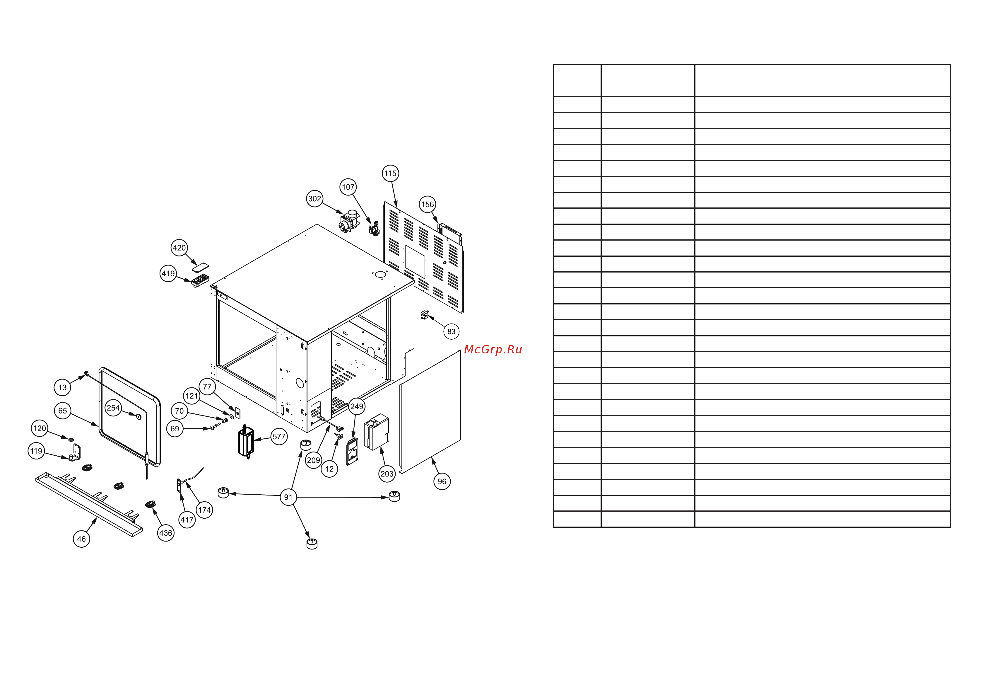 Apach AP5T [5/6] Esploso mantello esterno 4t 5t 4t 5t external covers exploded view lista ricambi spare parts list
