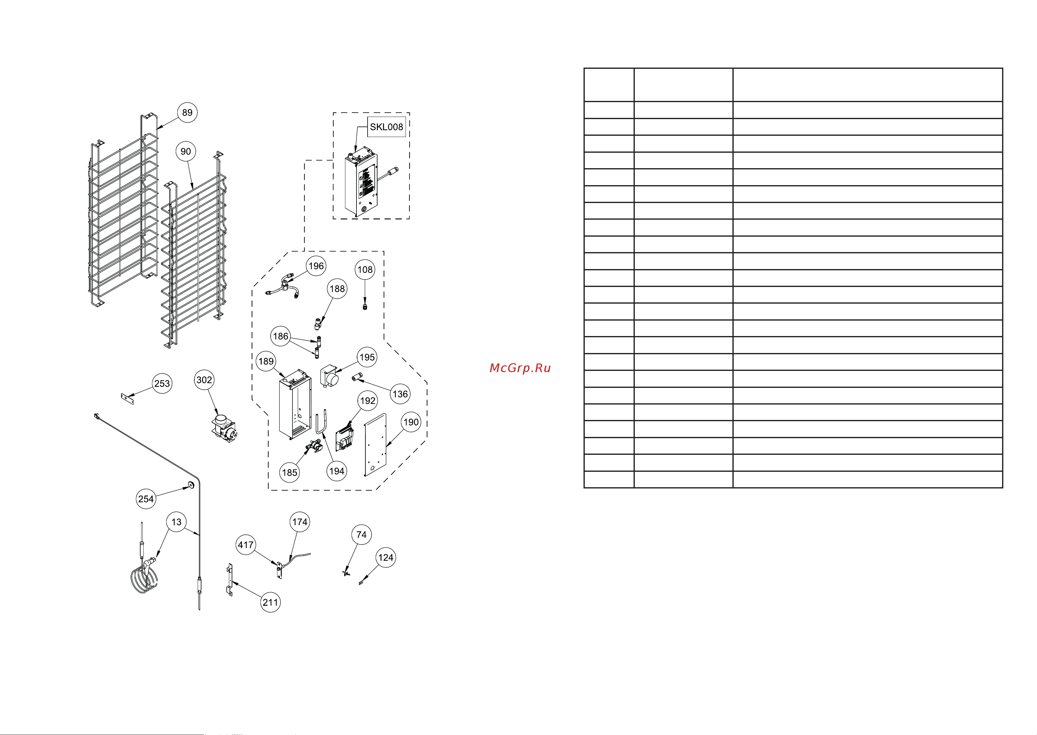Apach AP10QD [7/7] Esploso accessori optional parts exploded view lista ricambi spare parts list