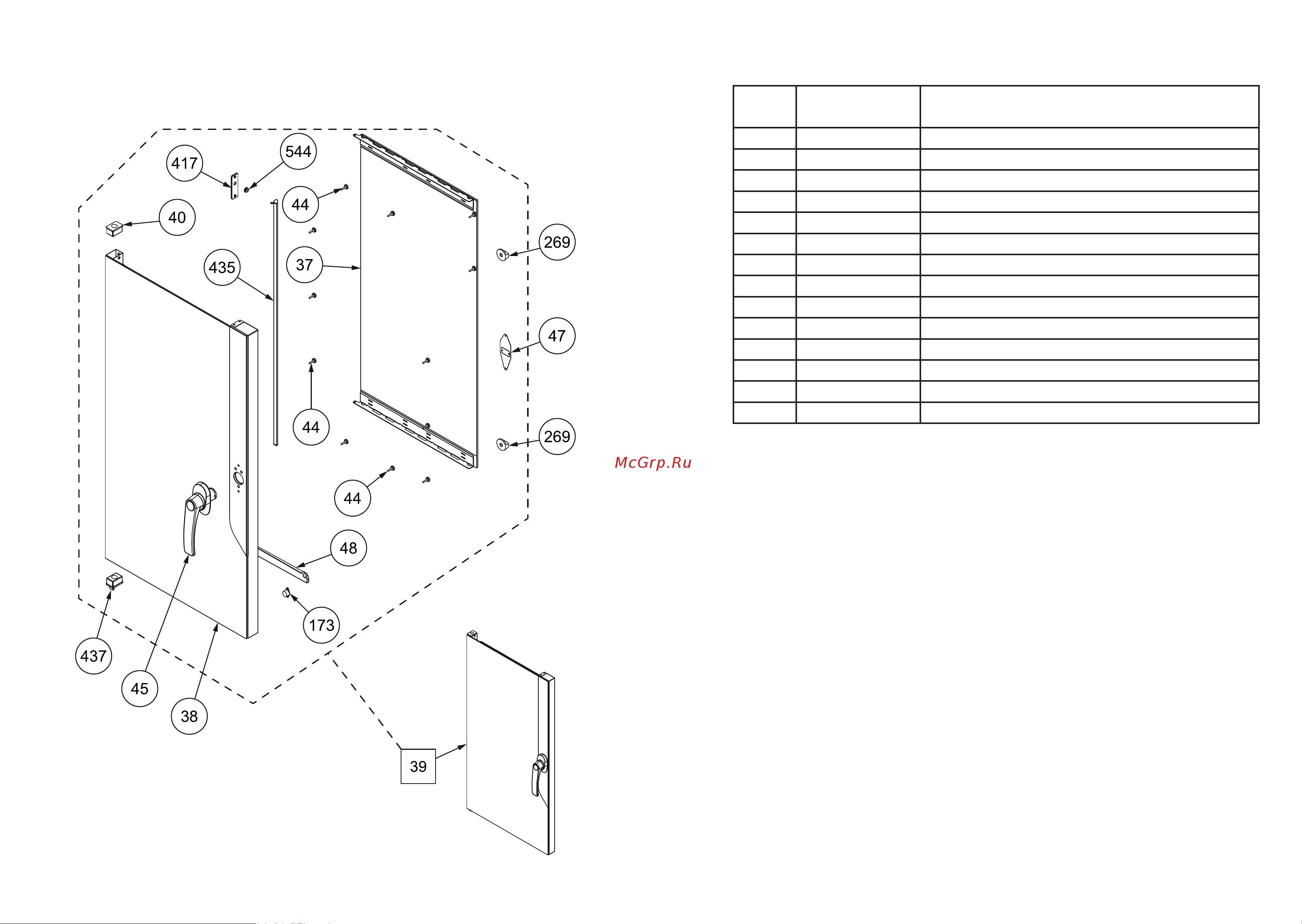 Apach AP7T [3/6] Esploso porta forno oven door exploded view lista ricambi spare parts list