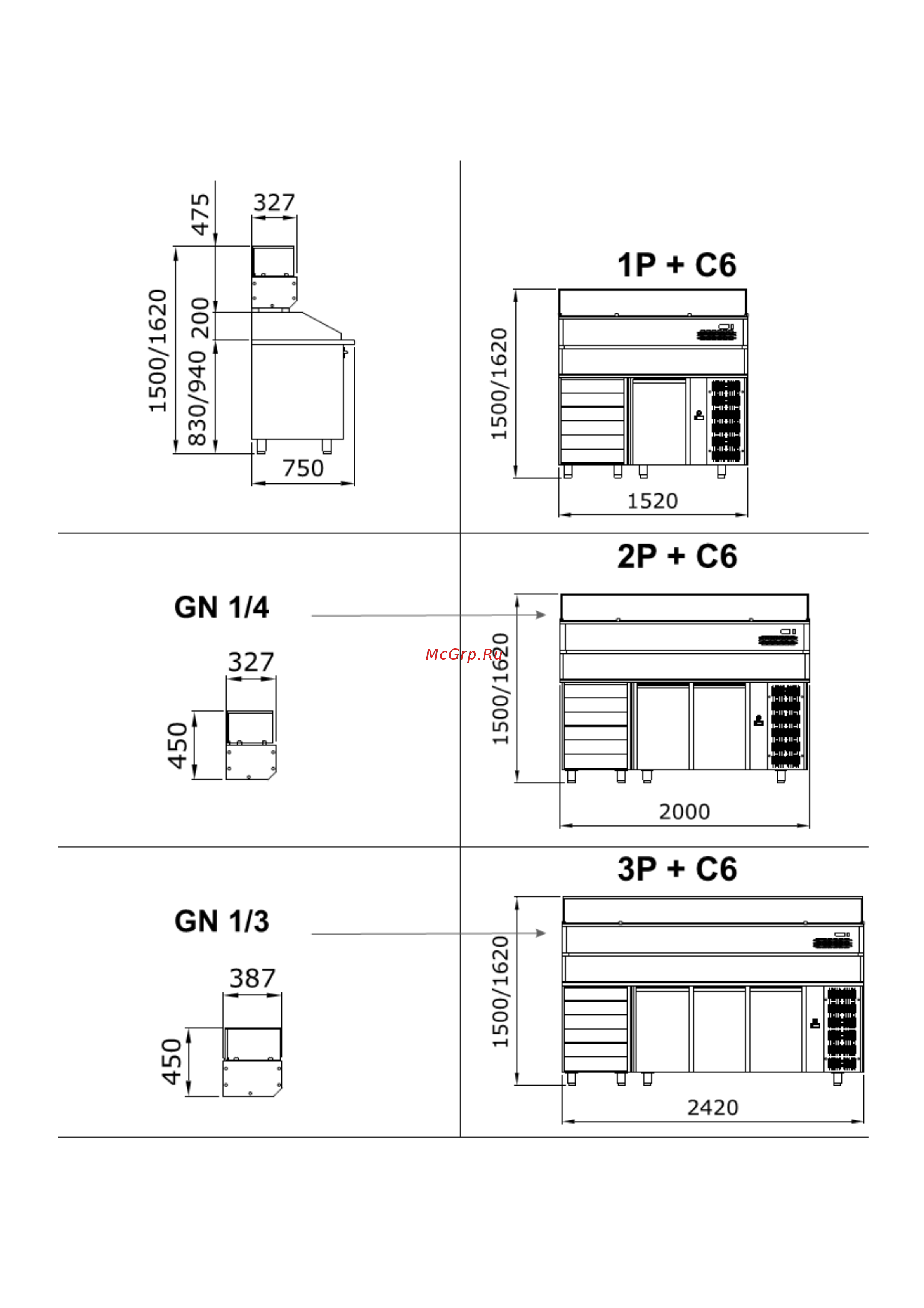 Apach APZ03D6+VR4 200 VD [38/43] C6 6 изолированных ящиков