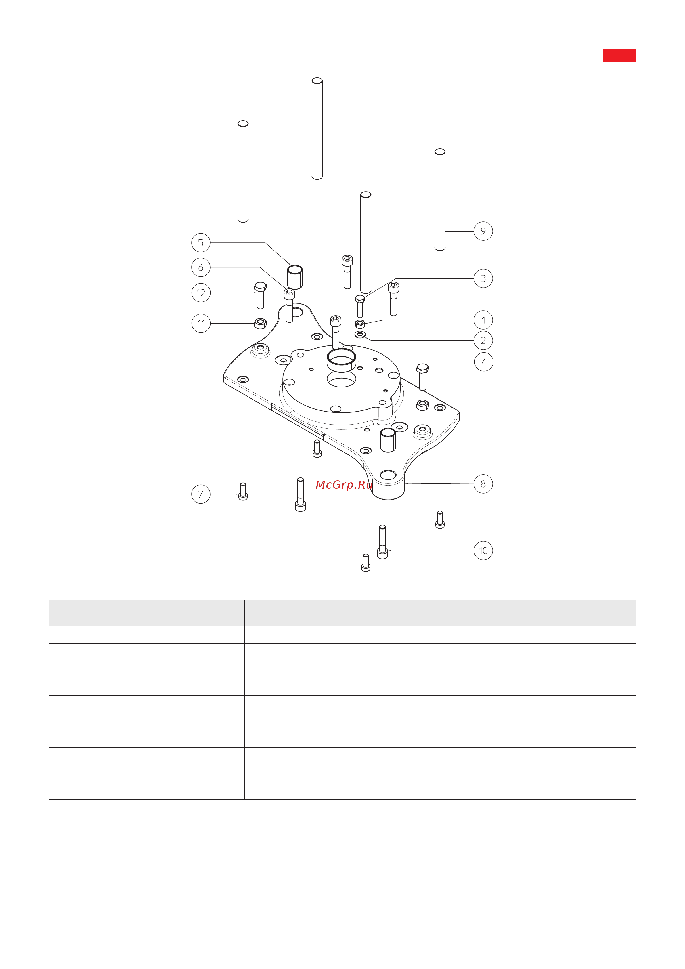 Apach SPA SA22 [4/31] Head plate group cod pt000002