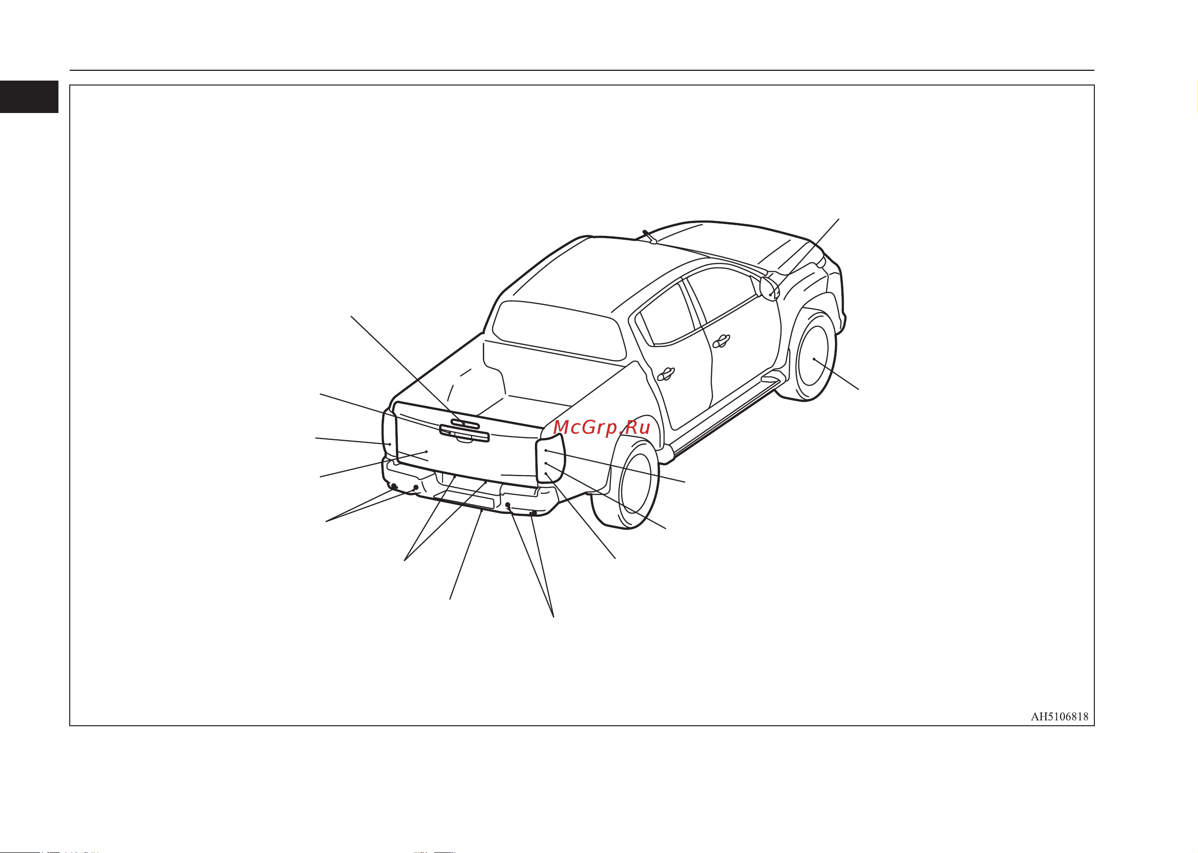 Mitsubishi L200 2022 [10/440] Наружные детали кузова задняя сторона