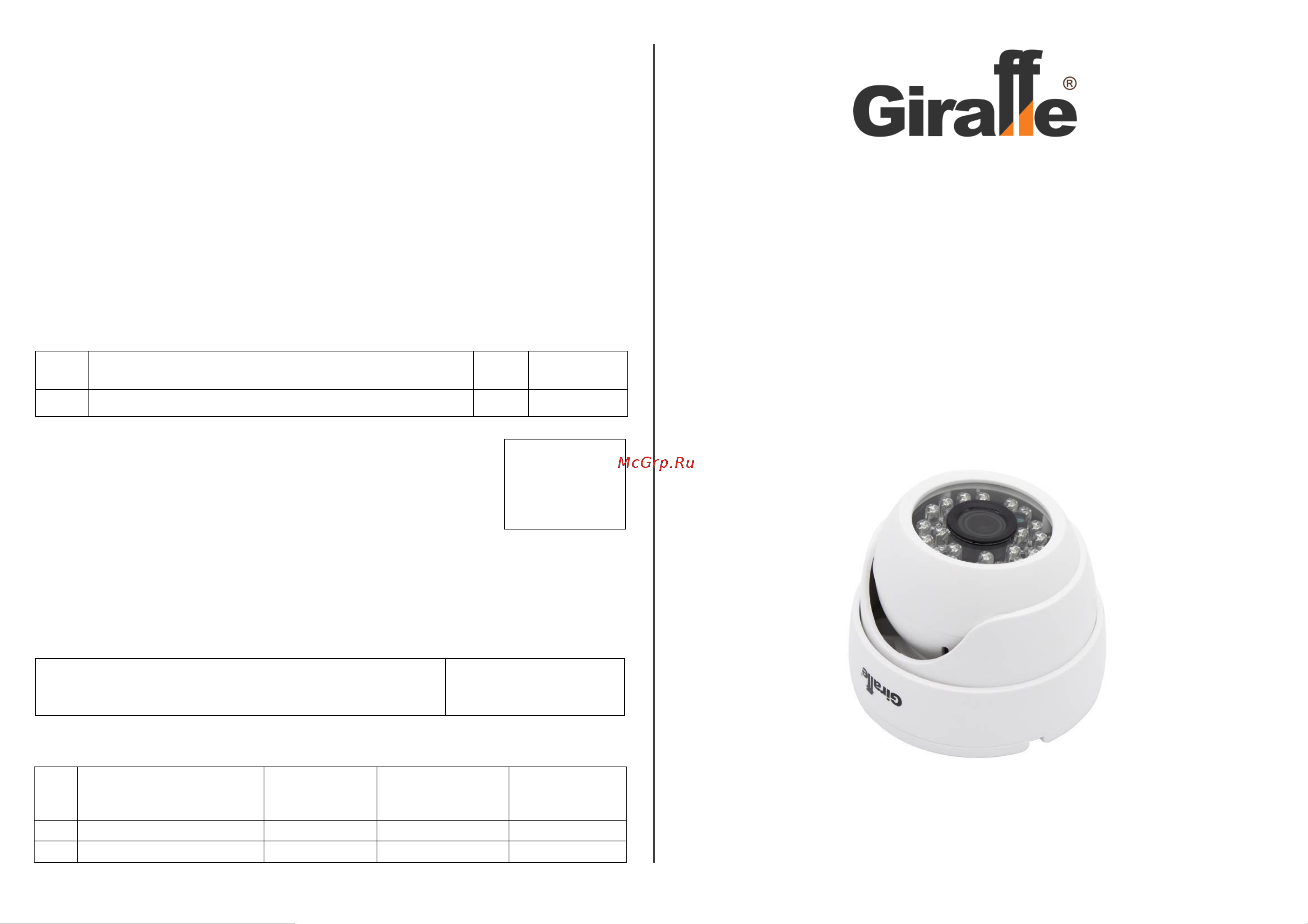 Giraffe GF-DIR4323HD5.0 (2.8) Паспорт онлайн
