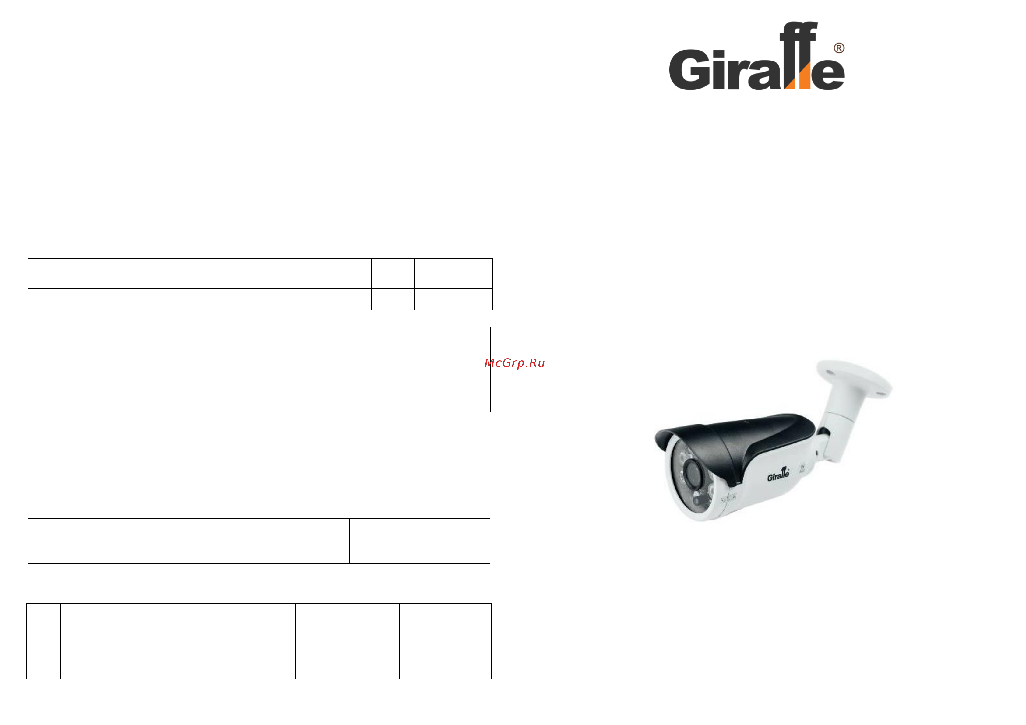 Giraffe GF-IR4353HD5.0 (2.8) Паспорт онлайн