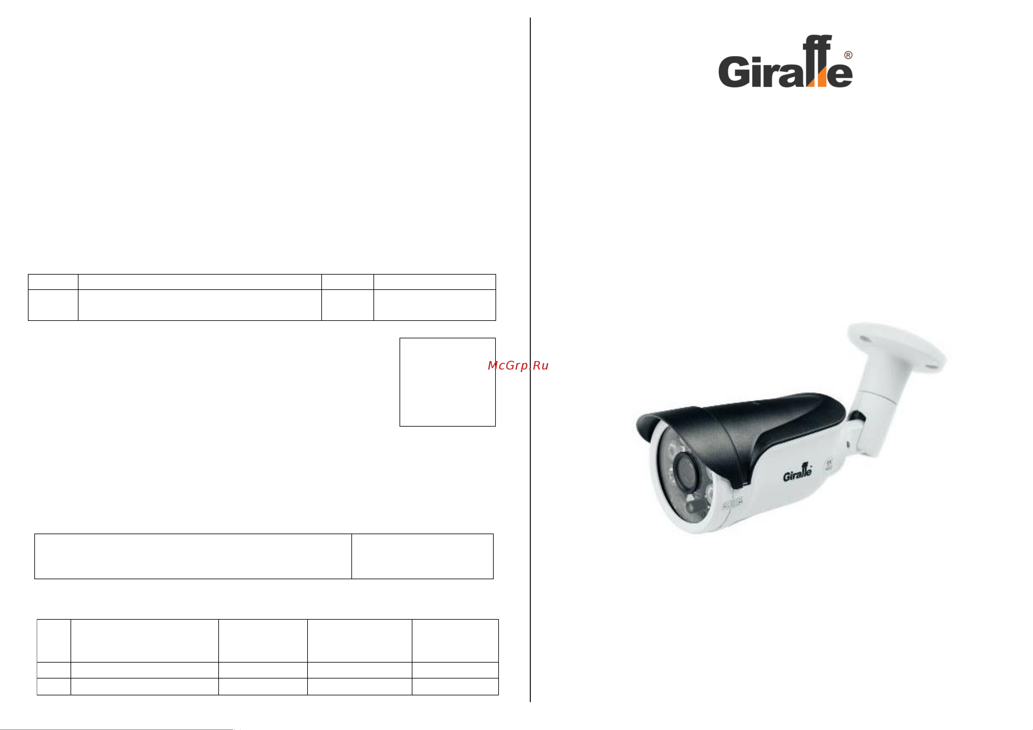Giraffe GF-IPIR4353MP2.0 V3 (2.8) Паспорт онлайн