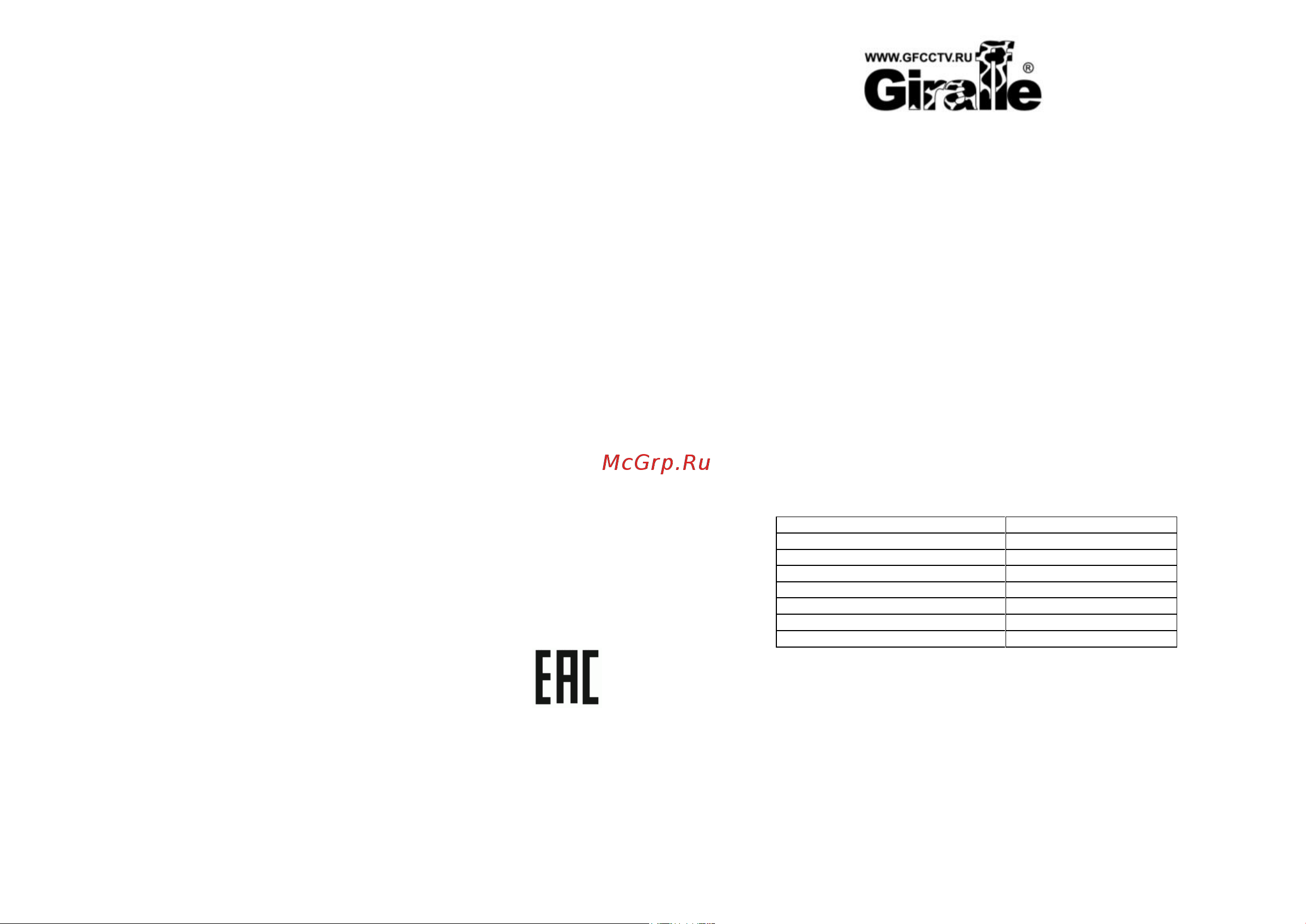 Giraffe GF-UPS1204-7P Паспорт онлайн