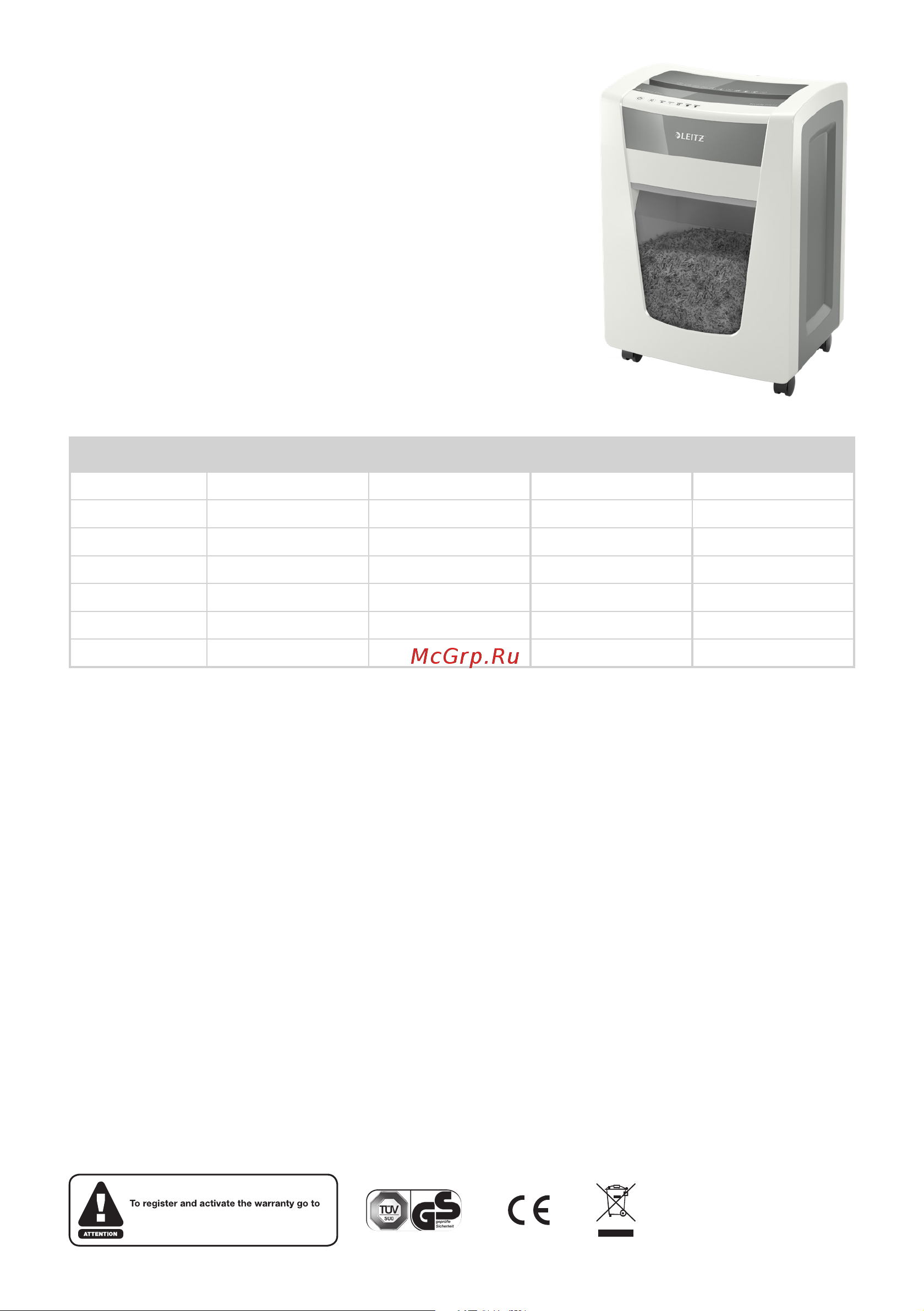 Leitz IQ Office Pro, P4 [2/106] Specifications
