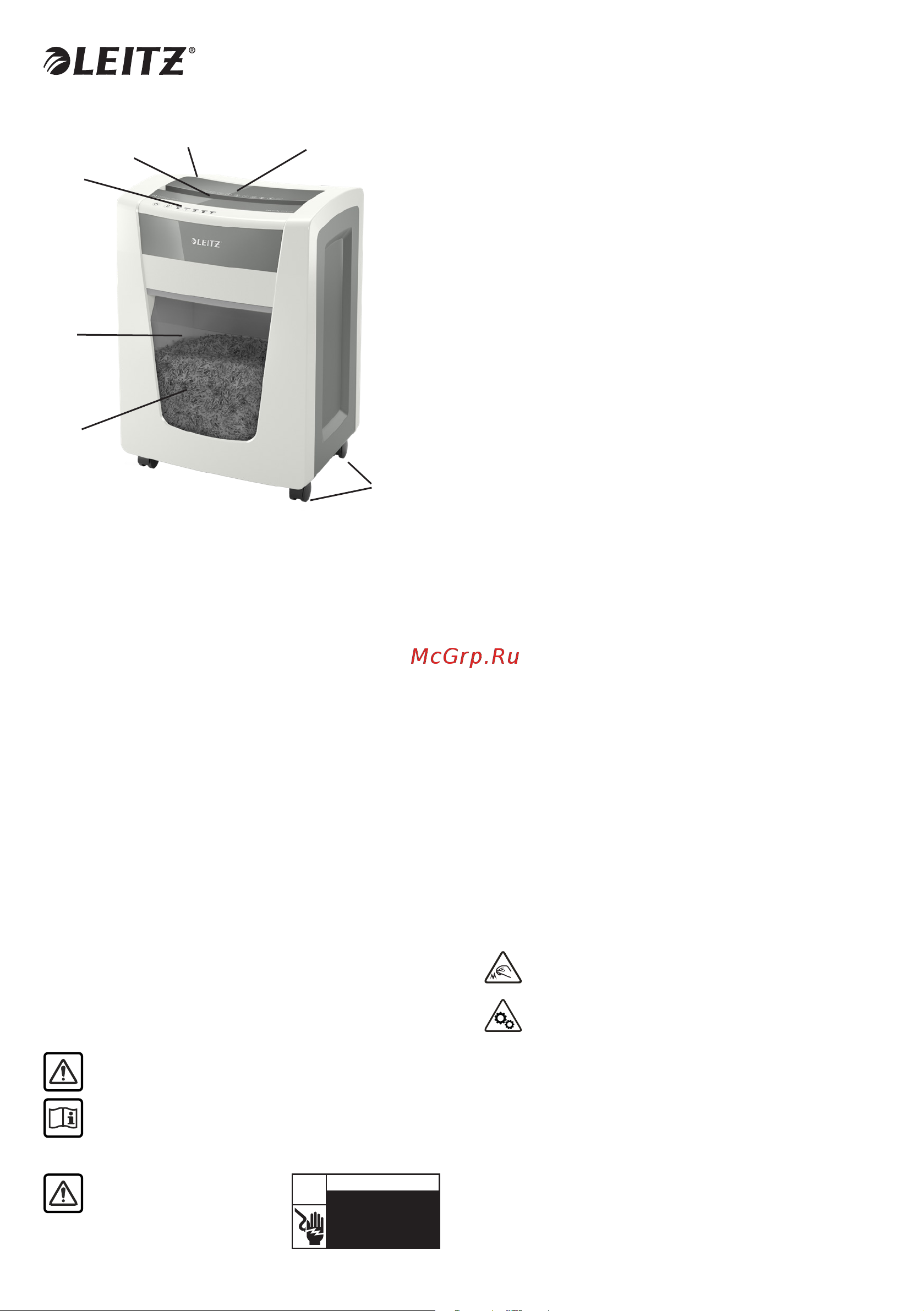 Leitz IQ Office Pro, P4 [52/106] Lūdzu izlasiet un saglabājiet šos svarīgos drošības norādījumus