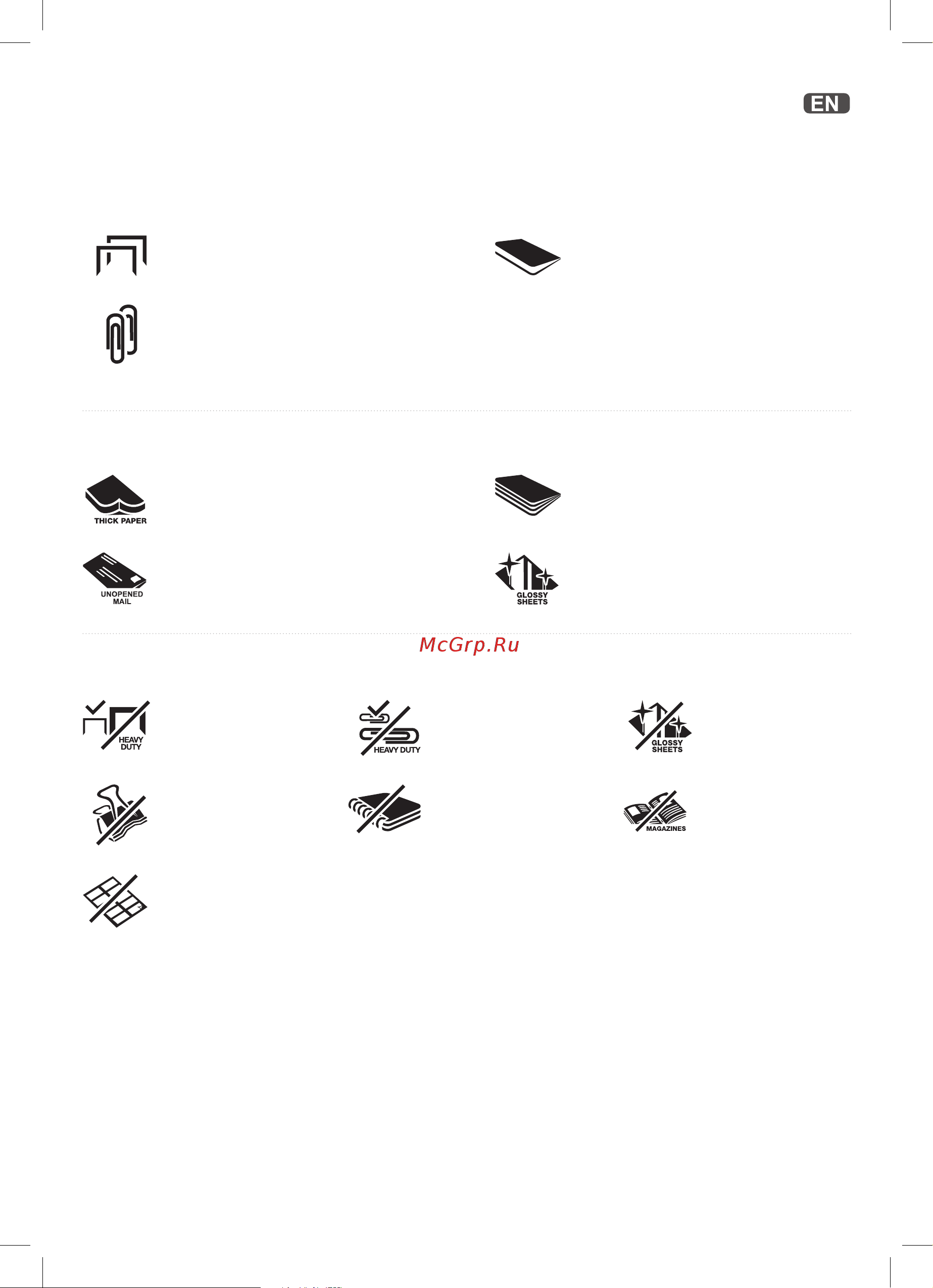 Leitz IQ Autofeed Office 300, P5 [5/106] Can shred through the manual feed slot