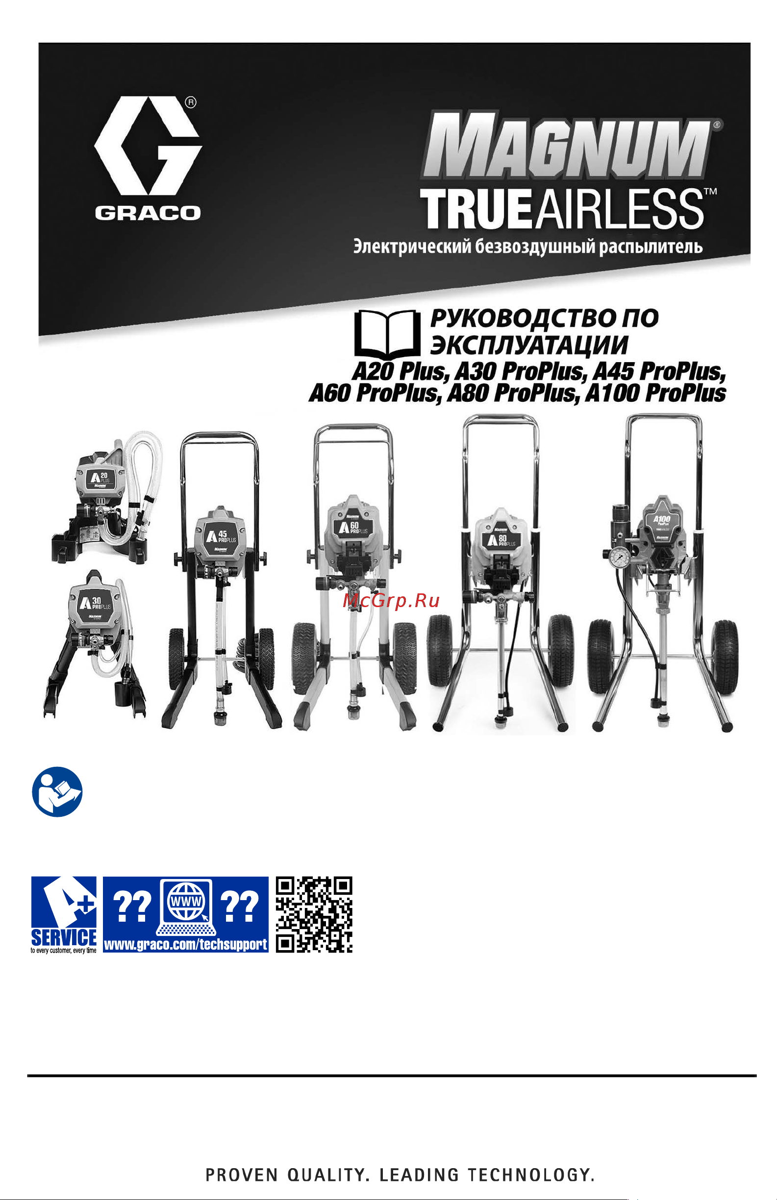Graco Magnum A100 ProPlus 25P016 Инструкция по эксплуатации онлайн