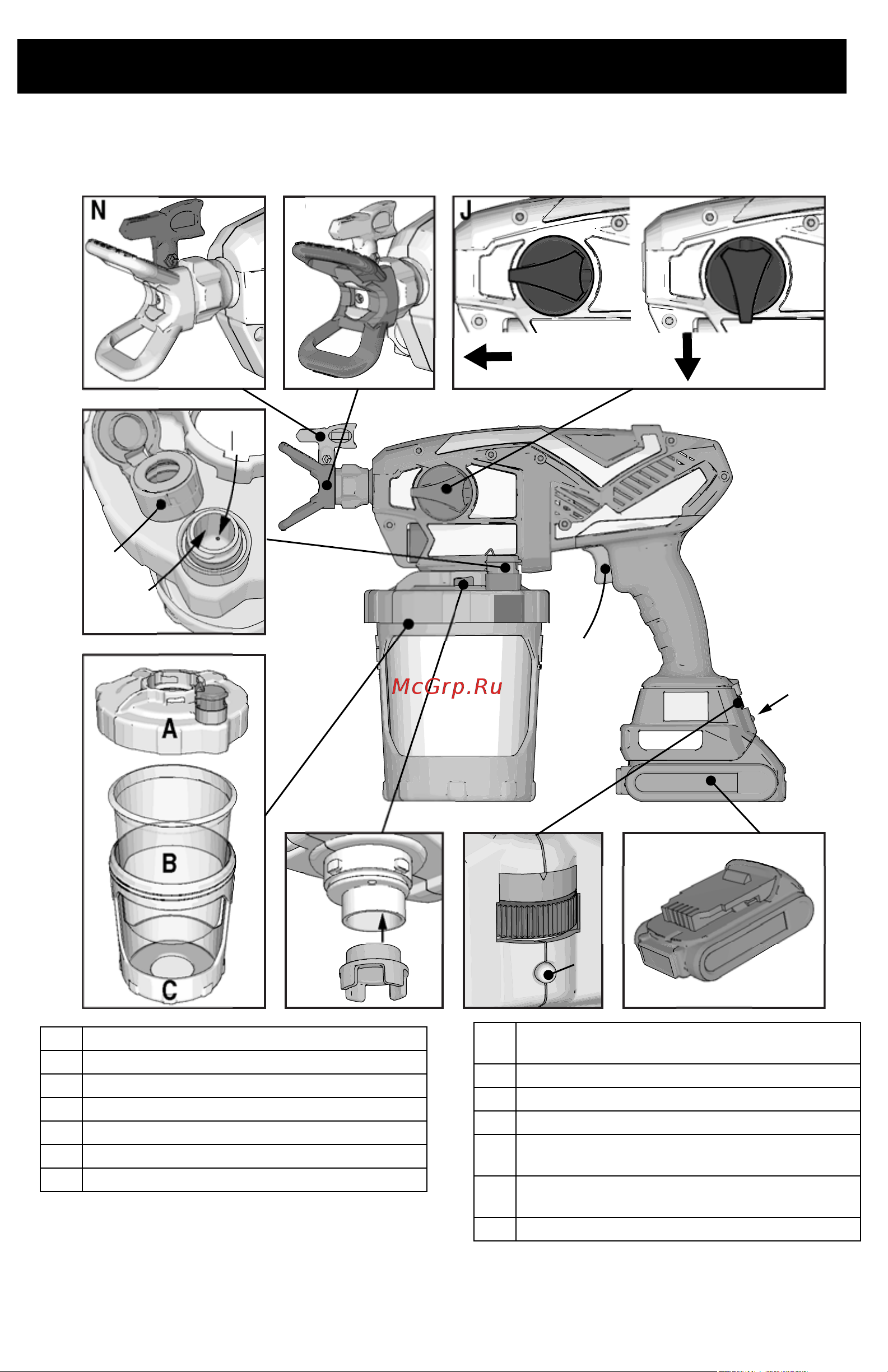 Graco UltraMAX 17M366 [10/40] Ознакомление с распылителем