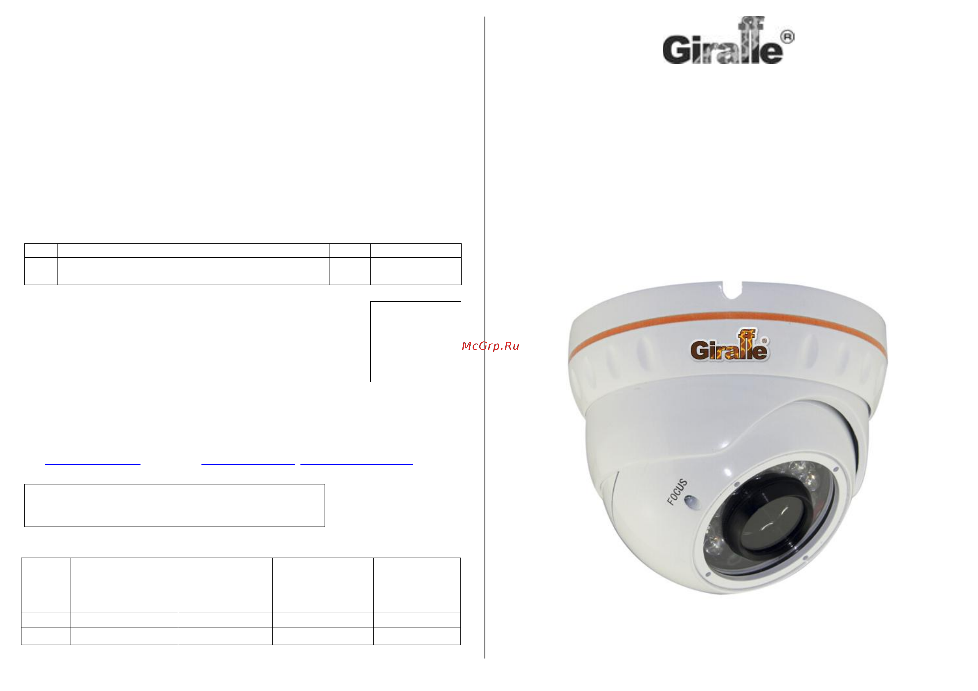 Giraffe GF-VIR4310AHD-VF v2 Паспорт онлайн