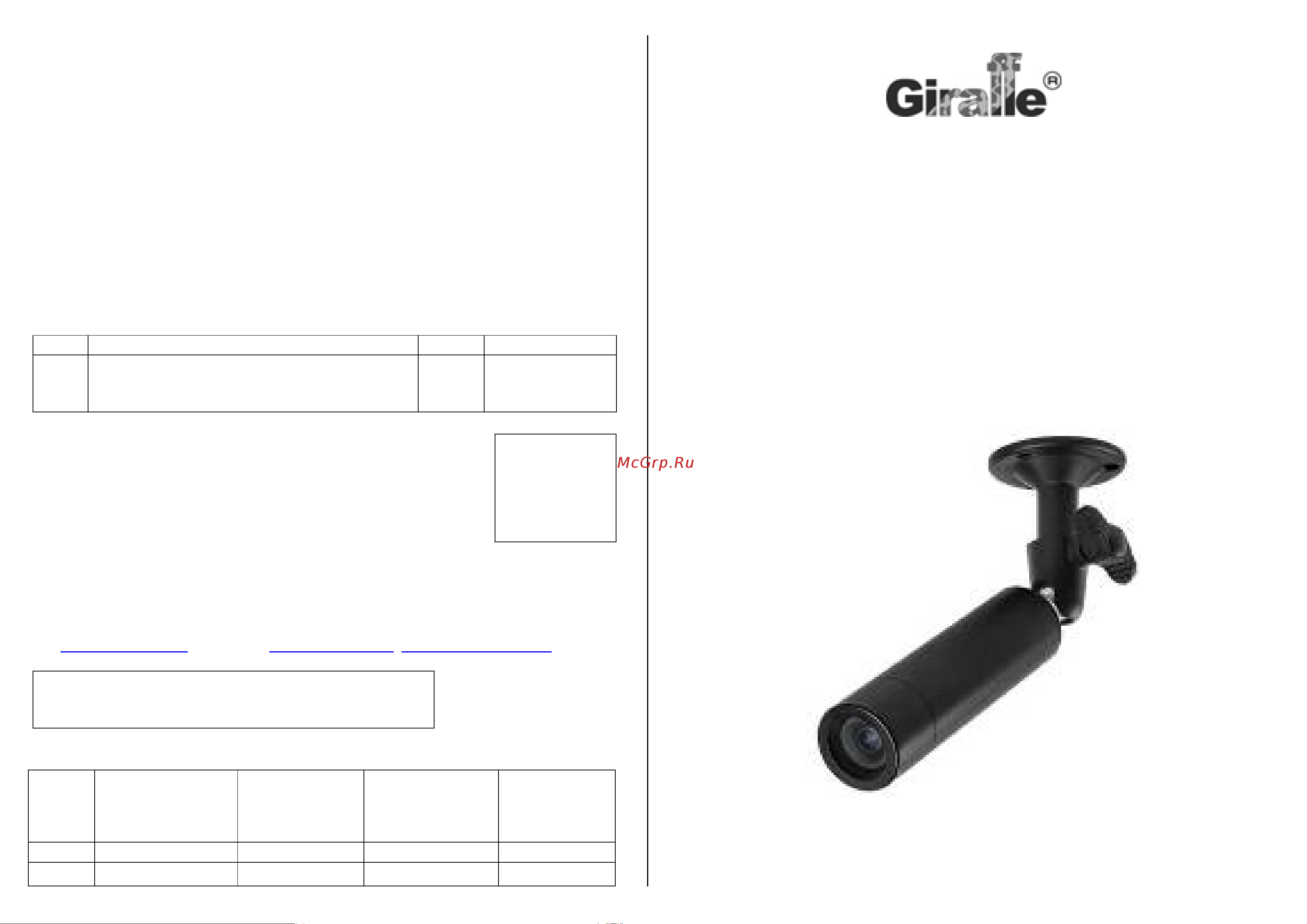 Giraffe GF-R4319AHD v2 Паспорт онлайн