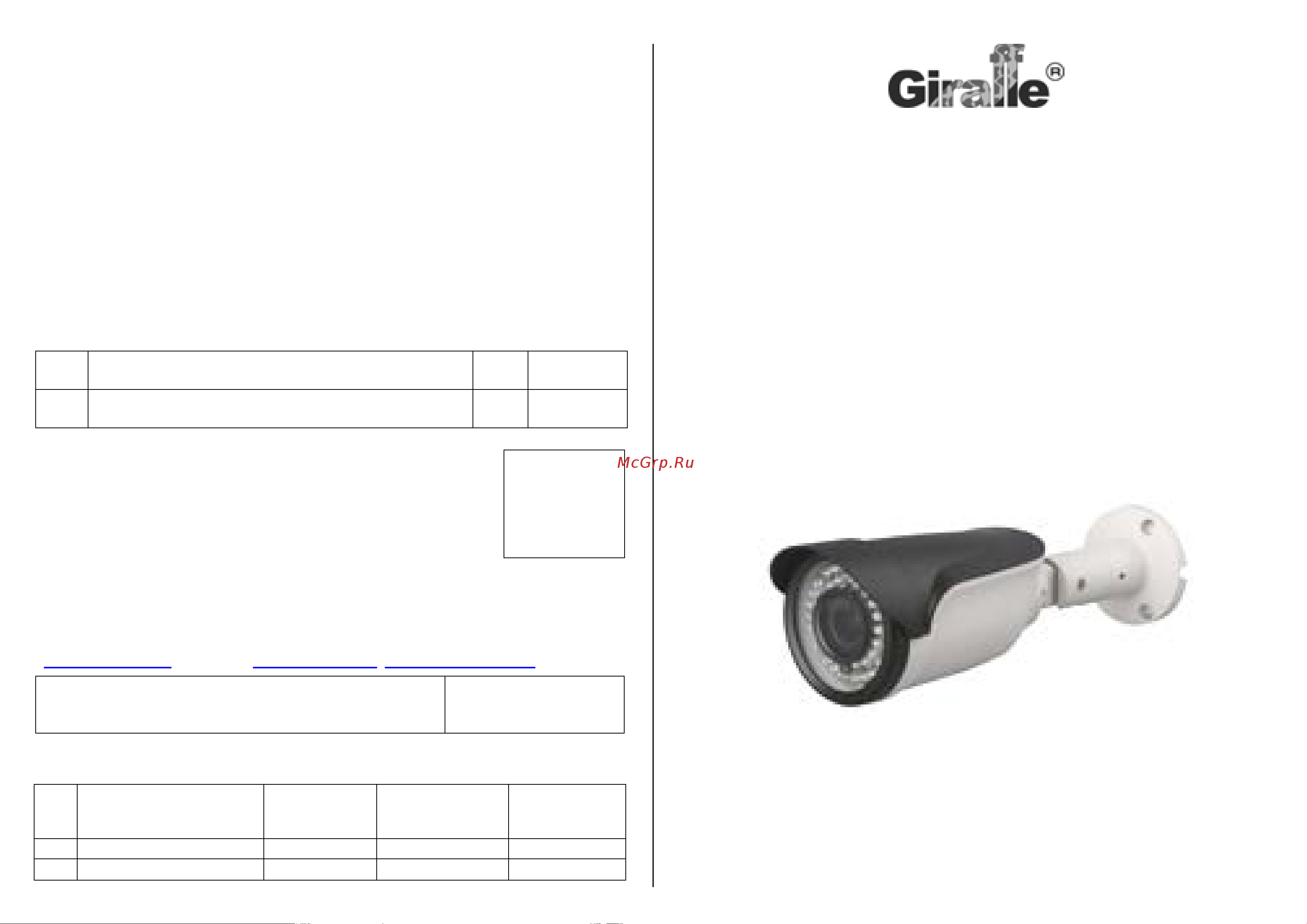 Giraffe GF-IR4353ASV2.0-VF Паспорт онлайн