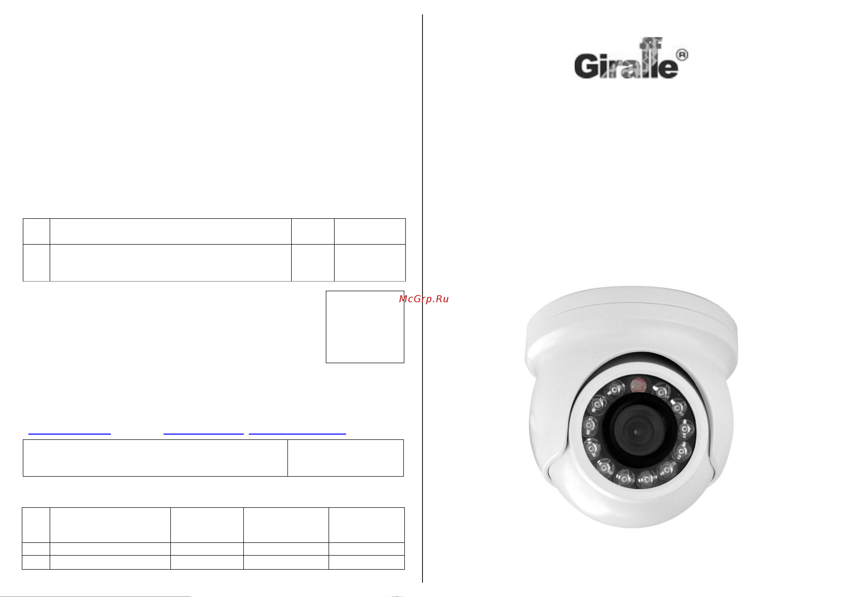 Giraffe GF-VIR4306MHD3.0 Паспорт онлайн