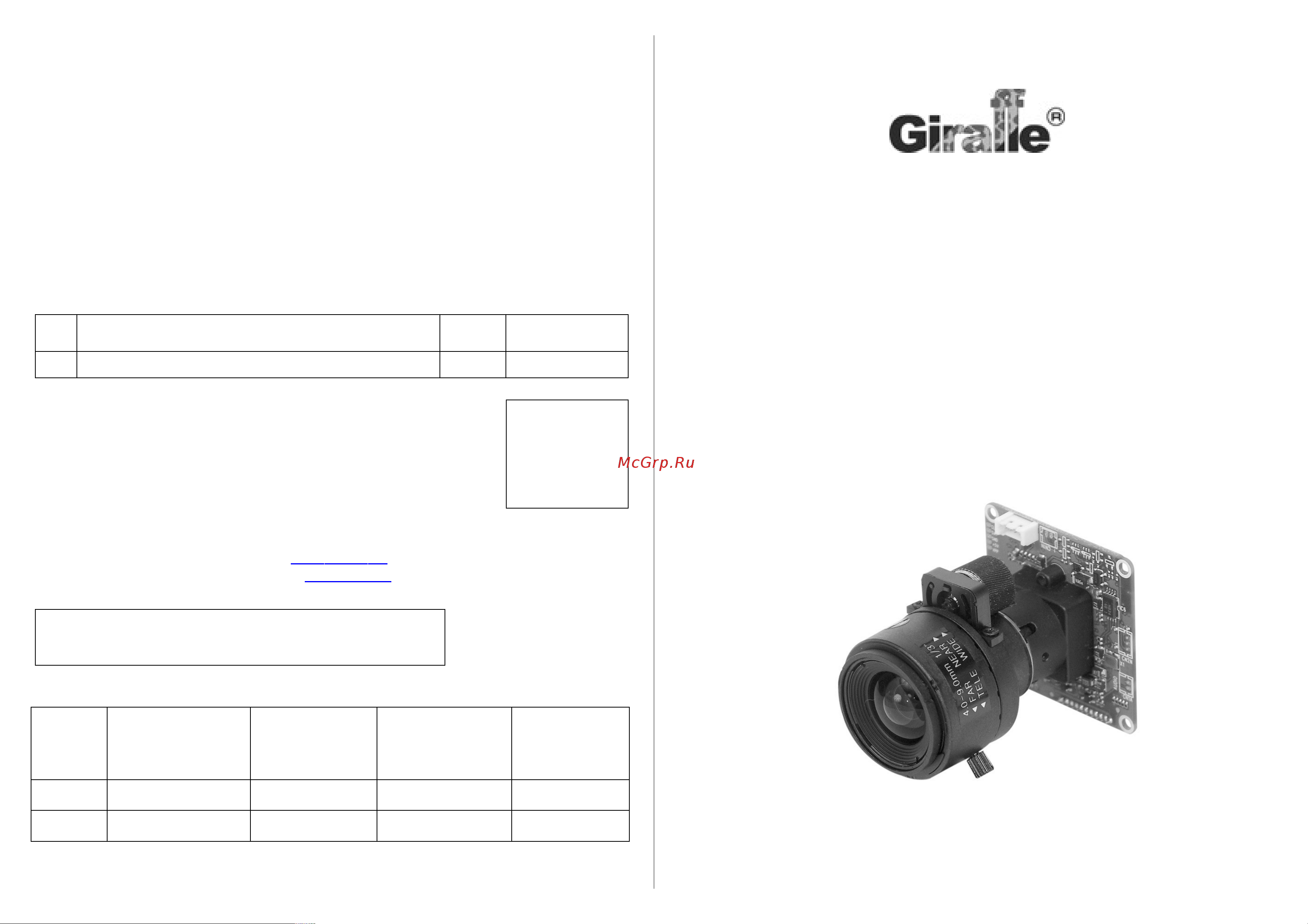 Giraffe GF-M2302HE-VF Паспорт онлайн