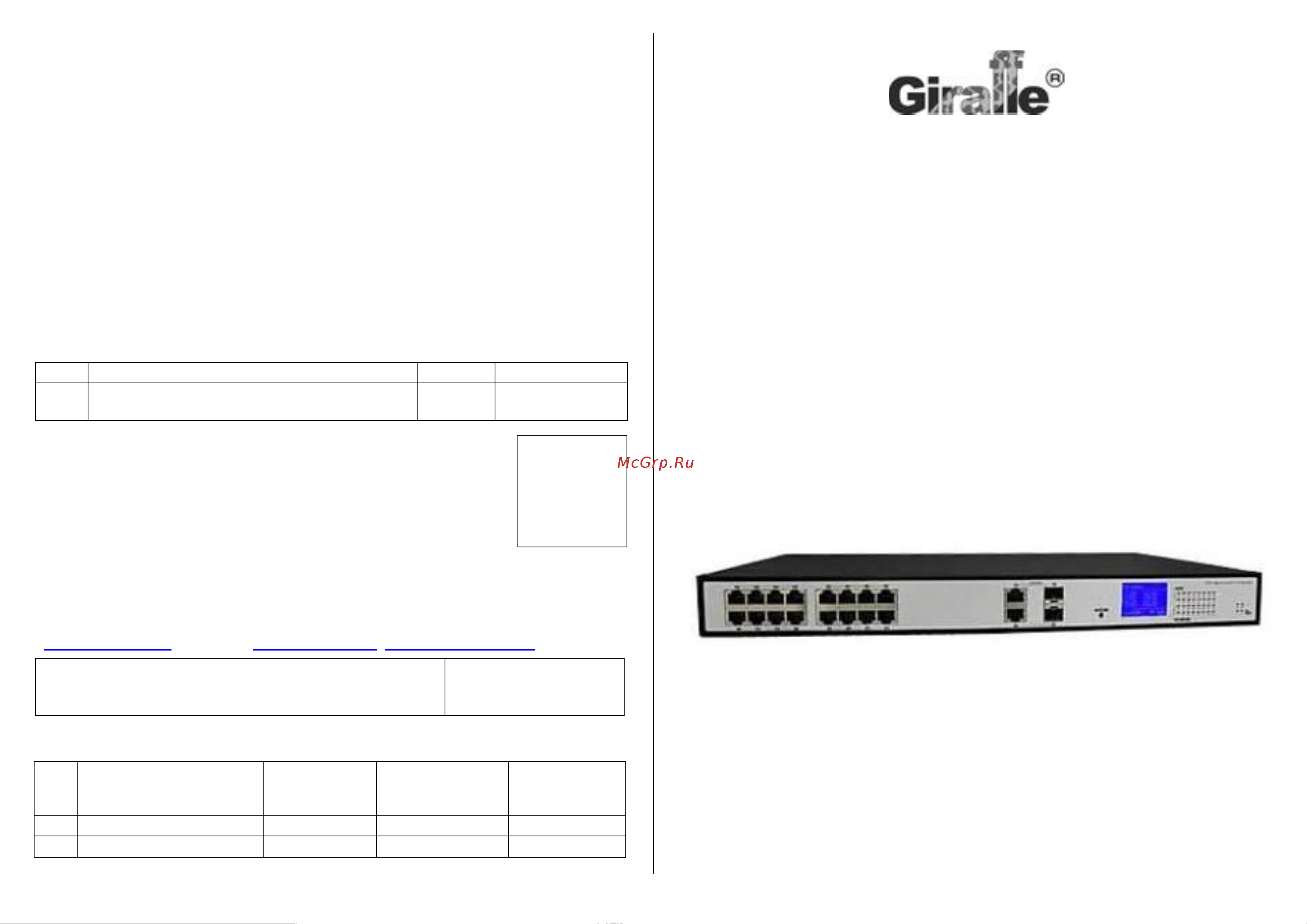 Giraffe GF-AC0216L-POE Паспорт онлайн