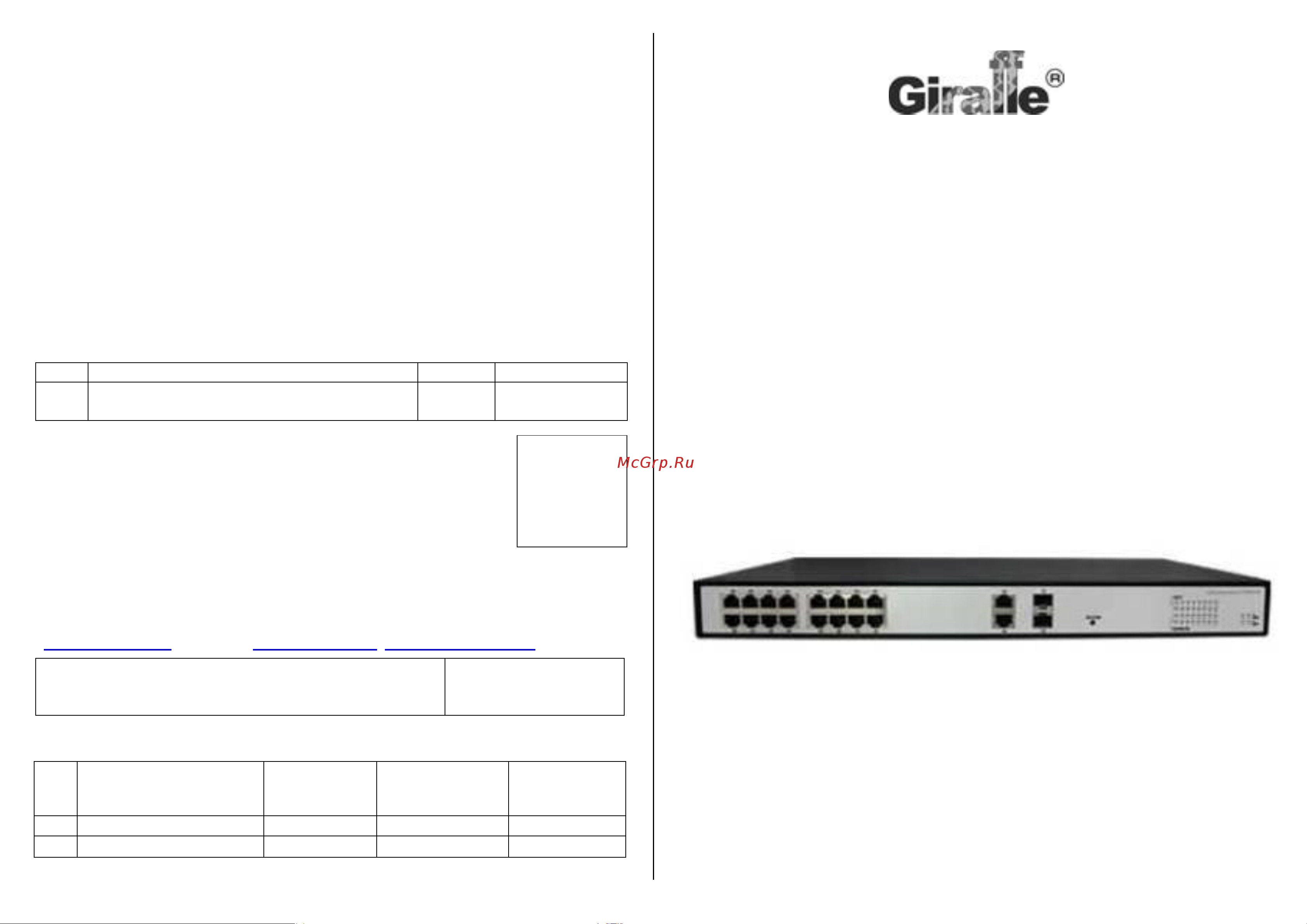 Giraffe GF-AC0216POE Паспорт онлайн
