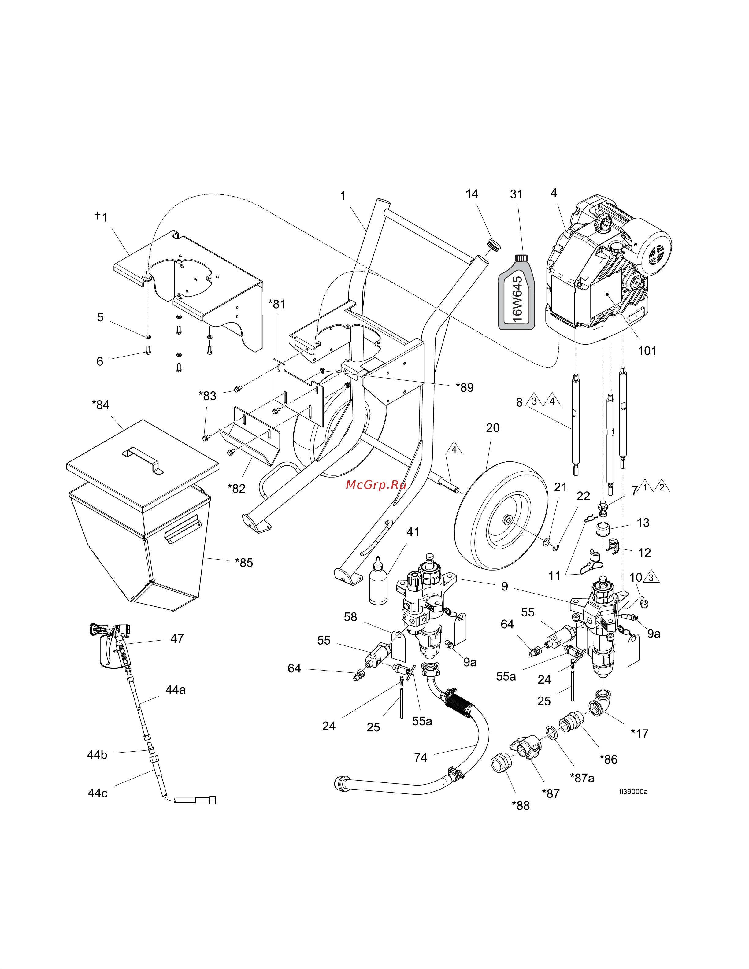 Graco King E60 273250 [32/46] Детали детали детали