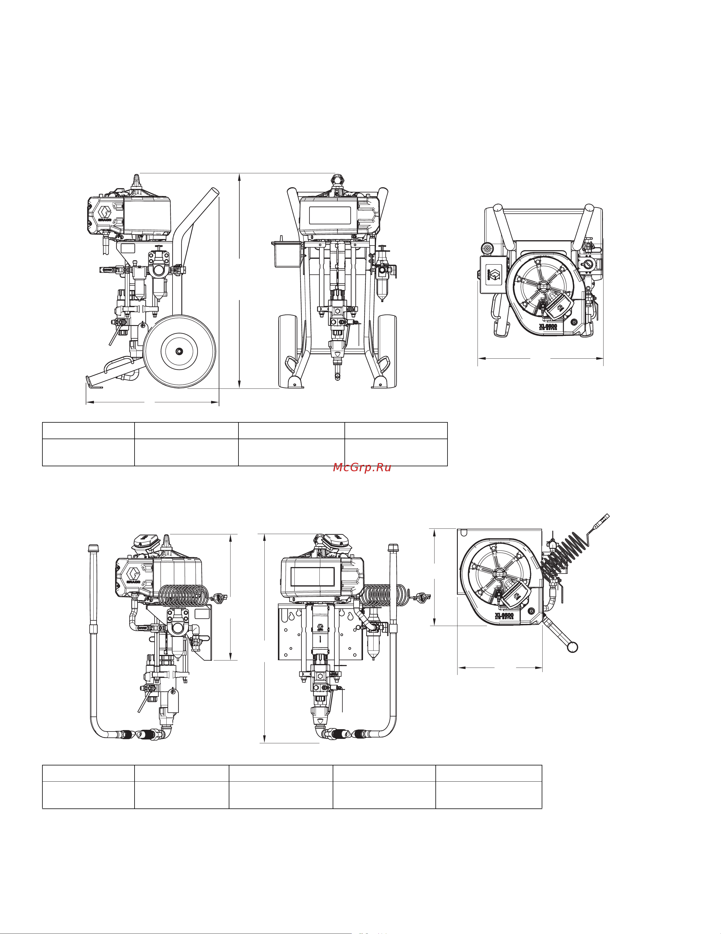 Graco King 90:1 K90FH2 [38/46] Размеры
