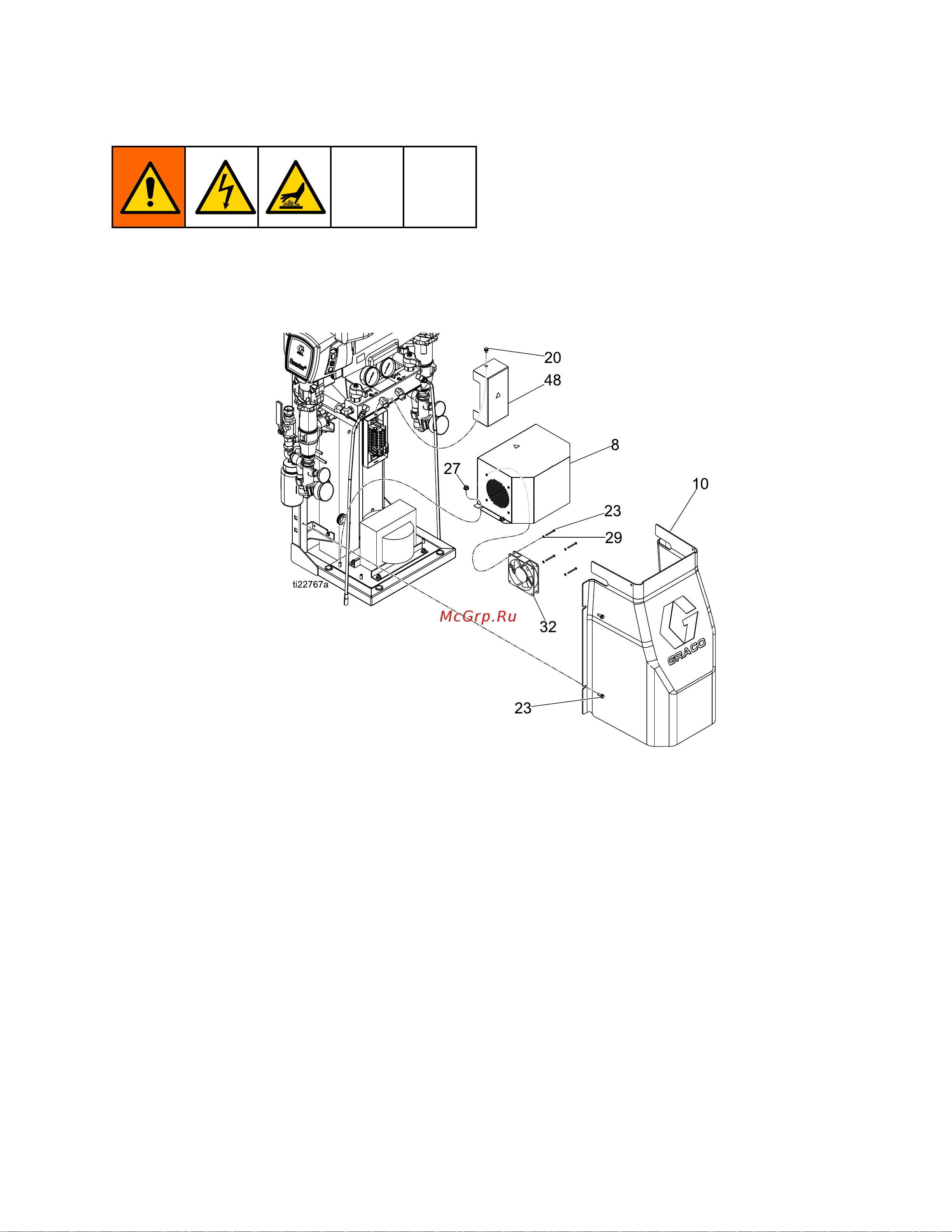 Graco Reactor 2 E-30 FP2011 [63/114] Replace replace replace transformer transformer transformer fan fan fan