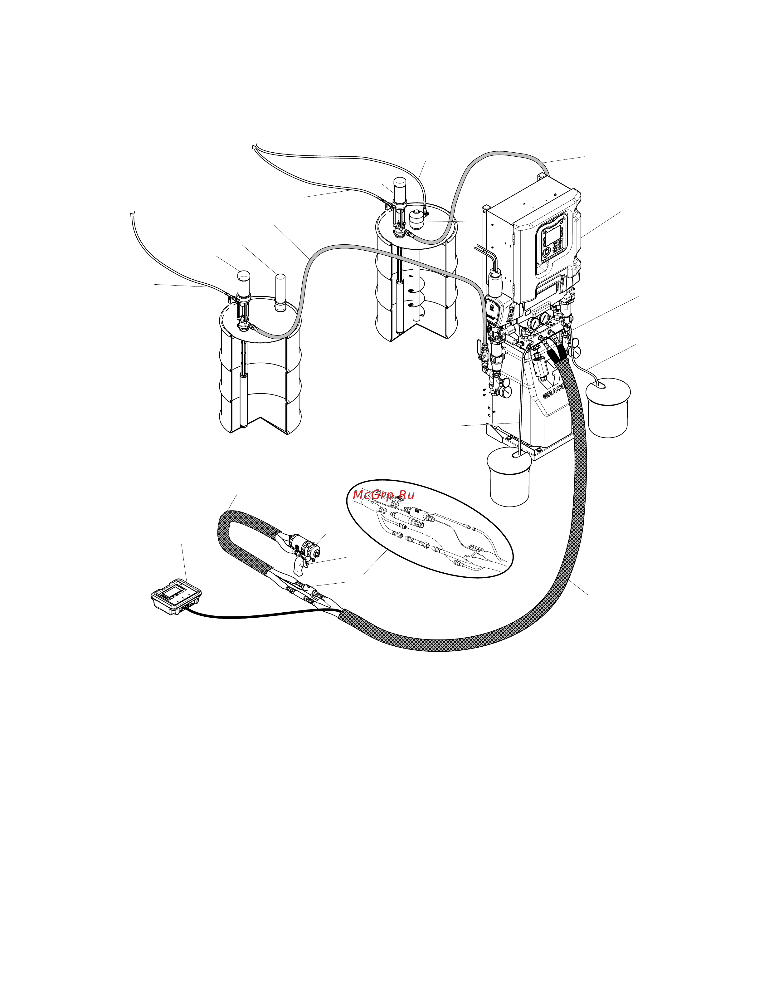 Graco Reactor 2 E-30 P22011 [13/78] Typical typical typical installation installation installation without without without circulation circulation circulation