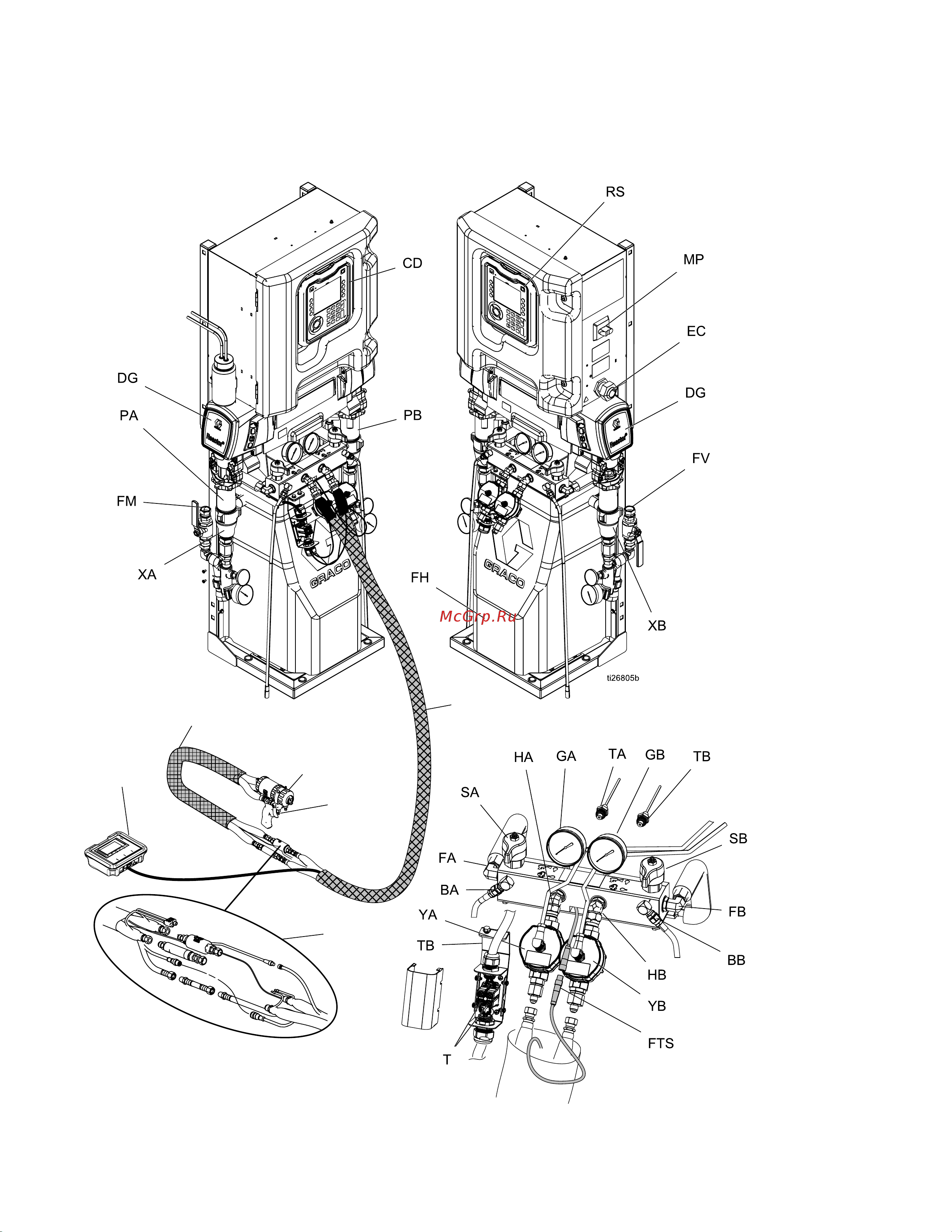 Graco Reactor 2 E-30 P22110 [16/78] Component component component identification identification identification