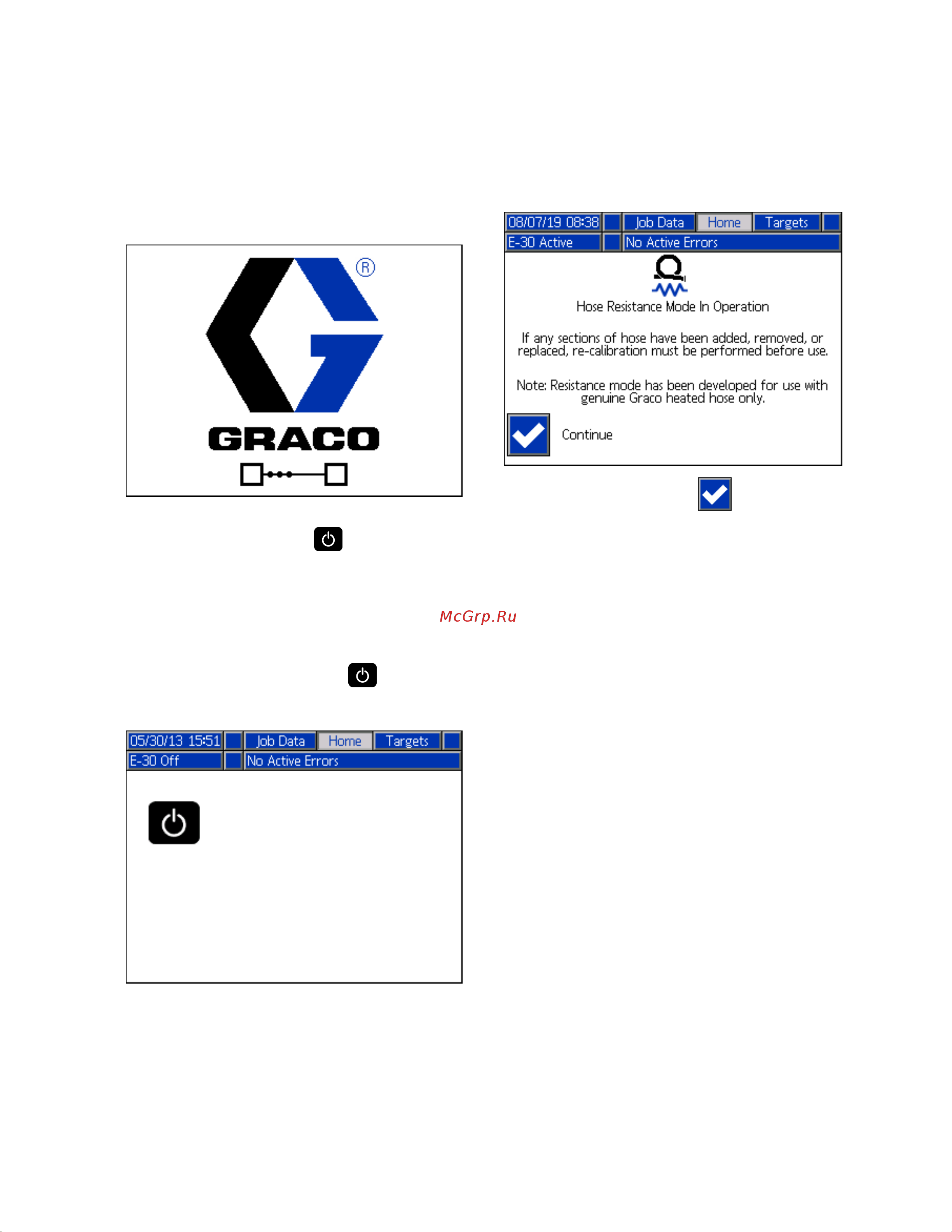 Graco Reactor 2 E-30 P22110 [31/78] Advanced display module adm operation
