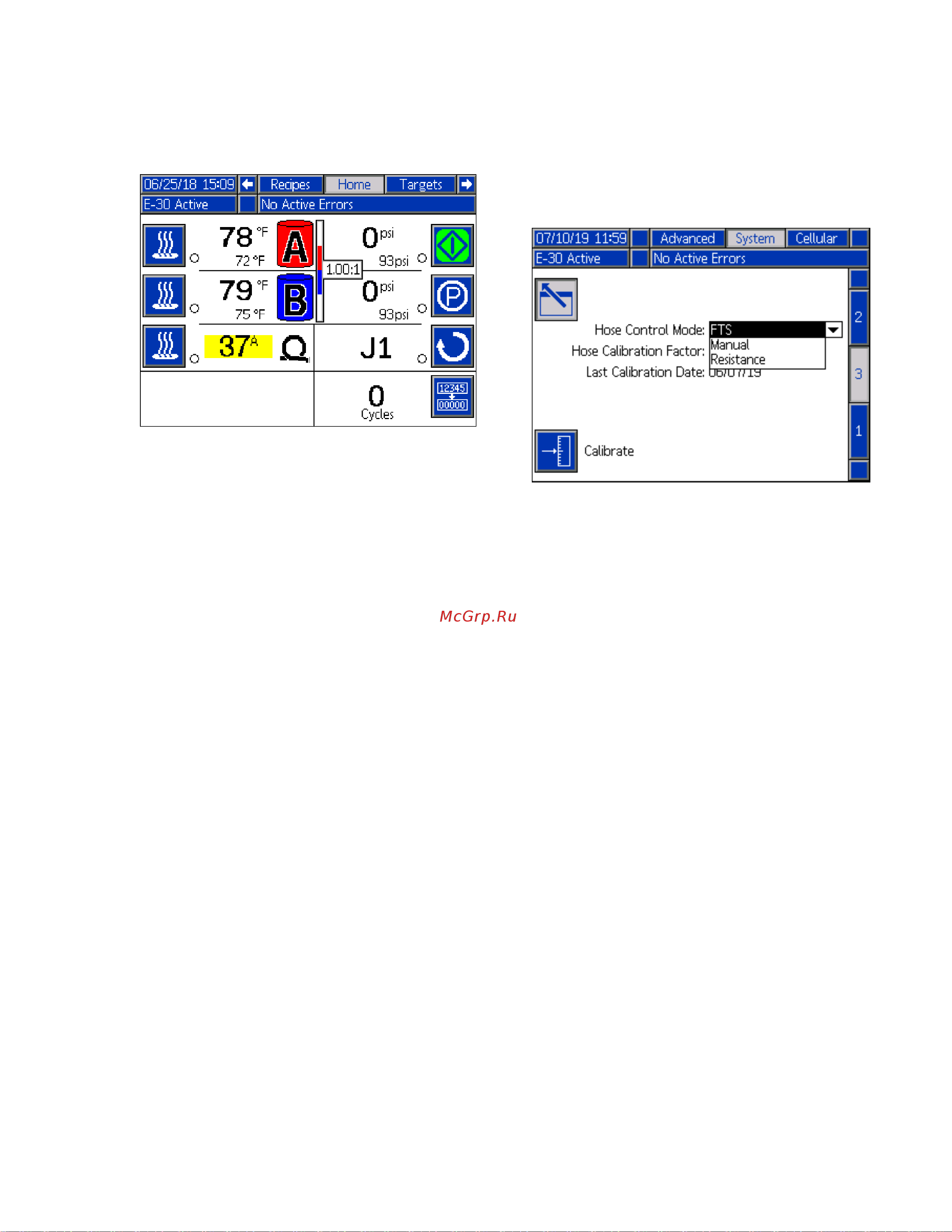 Graco Reactor 2 E-30 FP2110 [53/78] Disable hose manual mode