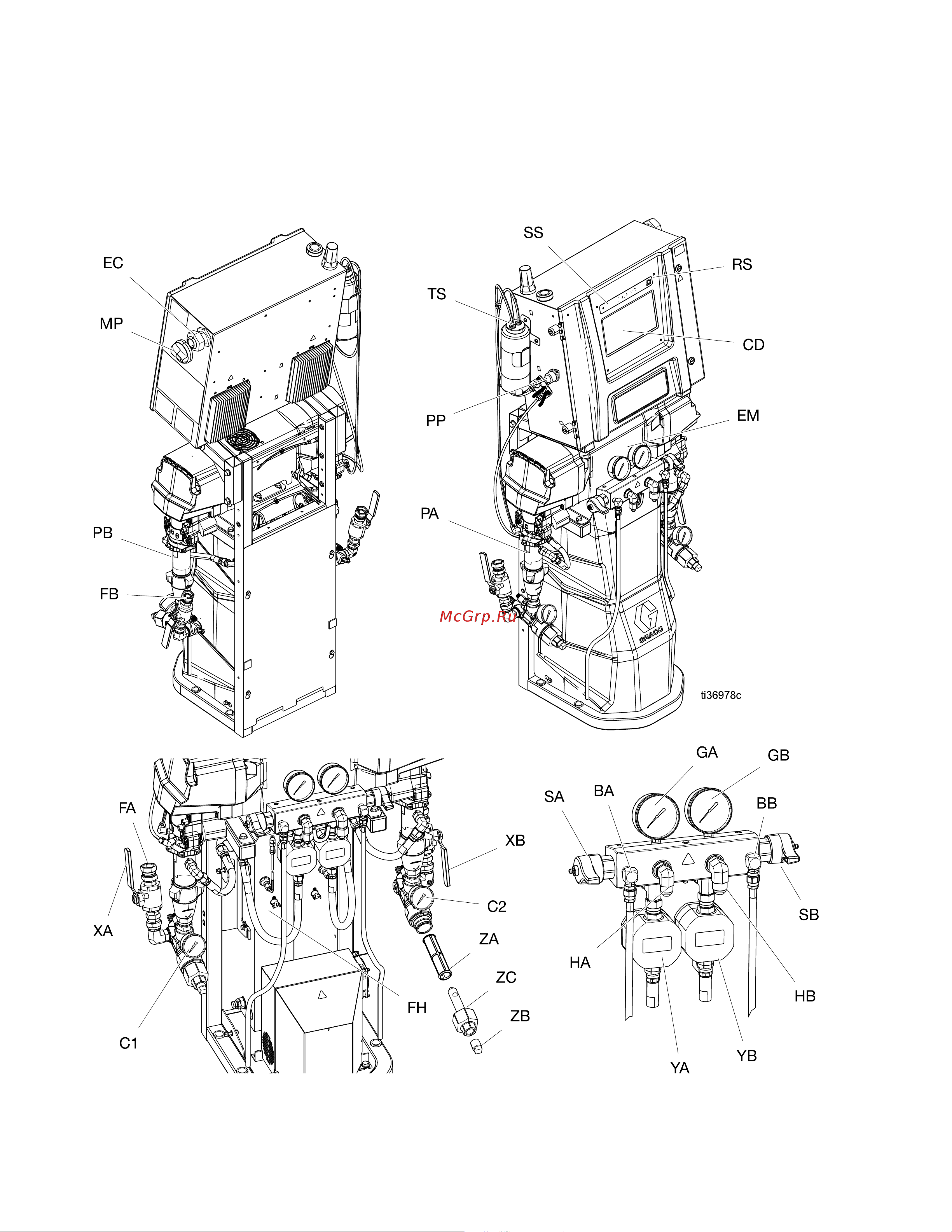 Graco Reactor 3 E-20 IHR312 [18/64] Component component component identification identification identification