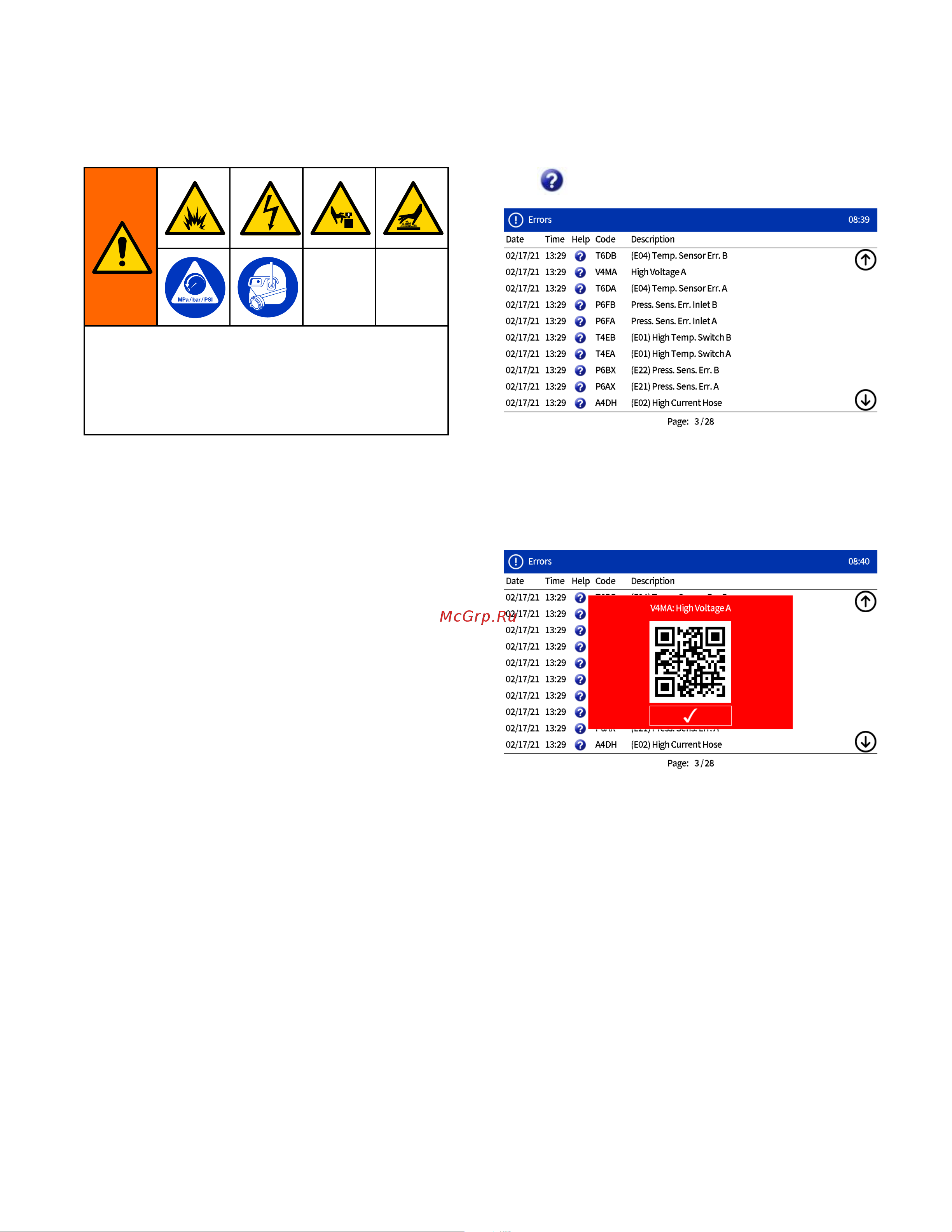 Graco Reactor 3 E-20 IHR312 [54/64] Troubleshooting