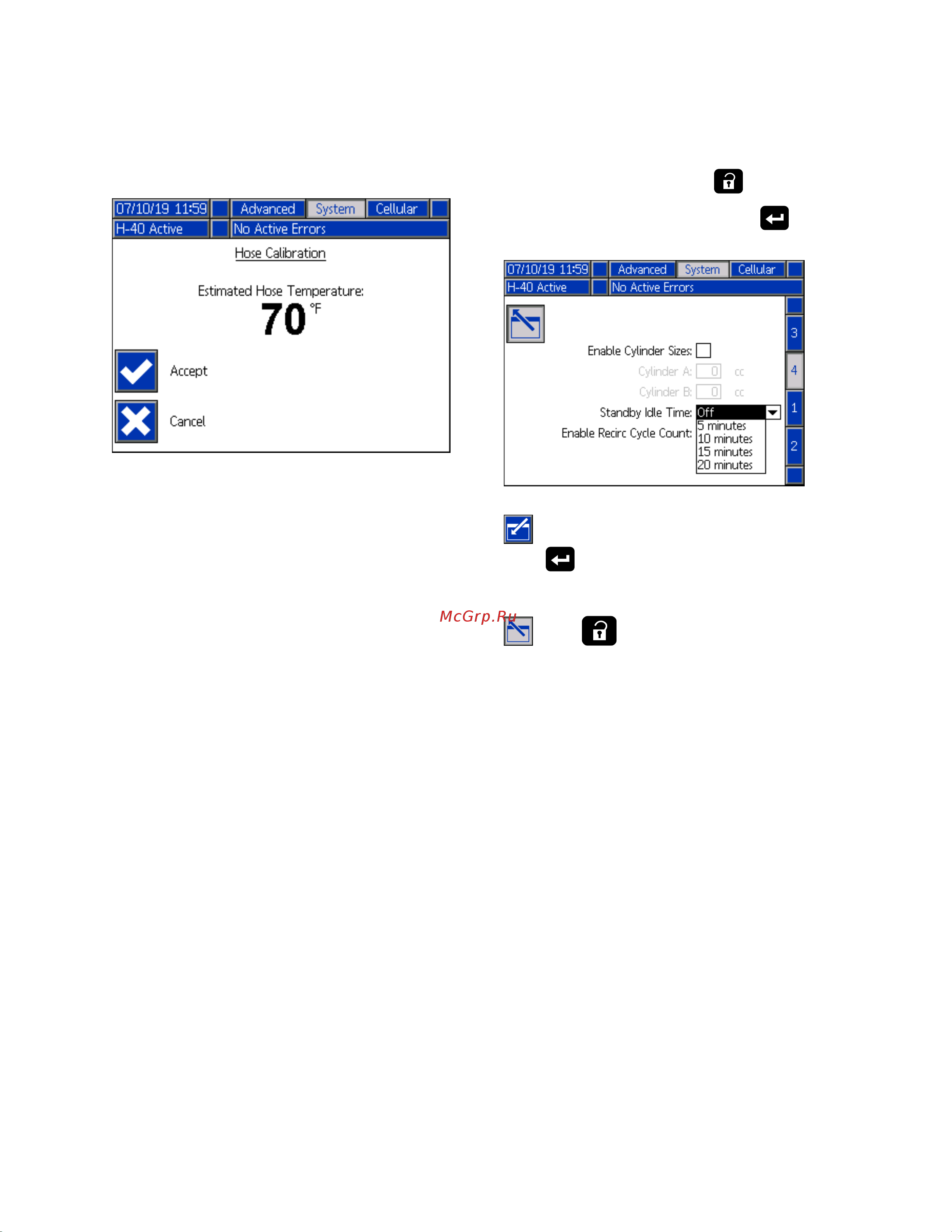 Graco REACTOR 2 H-30 PHH031 [58/78] Standby standby standby