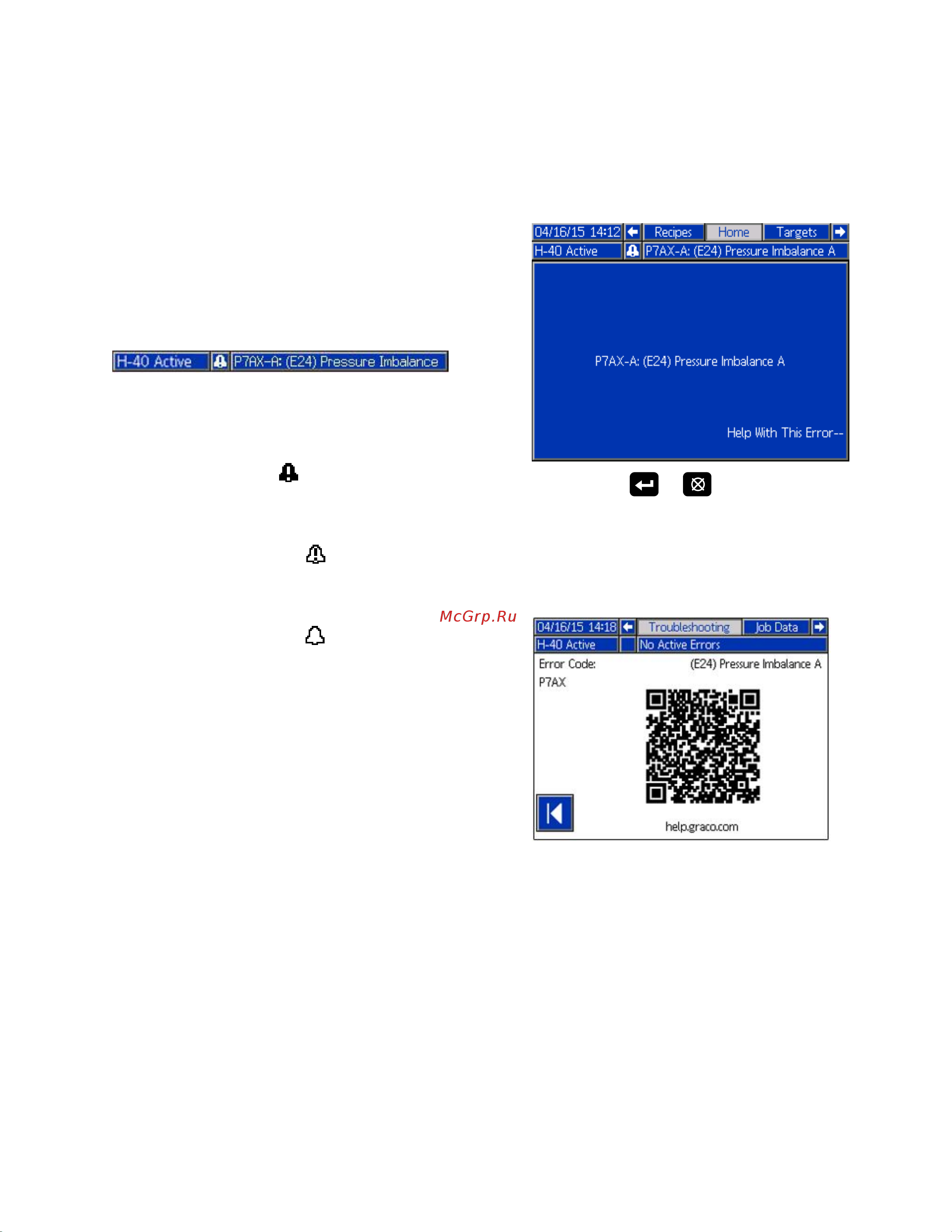 Graco REACTOR 2 H-30 PHH031 [67/78] Errors errors errors