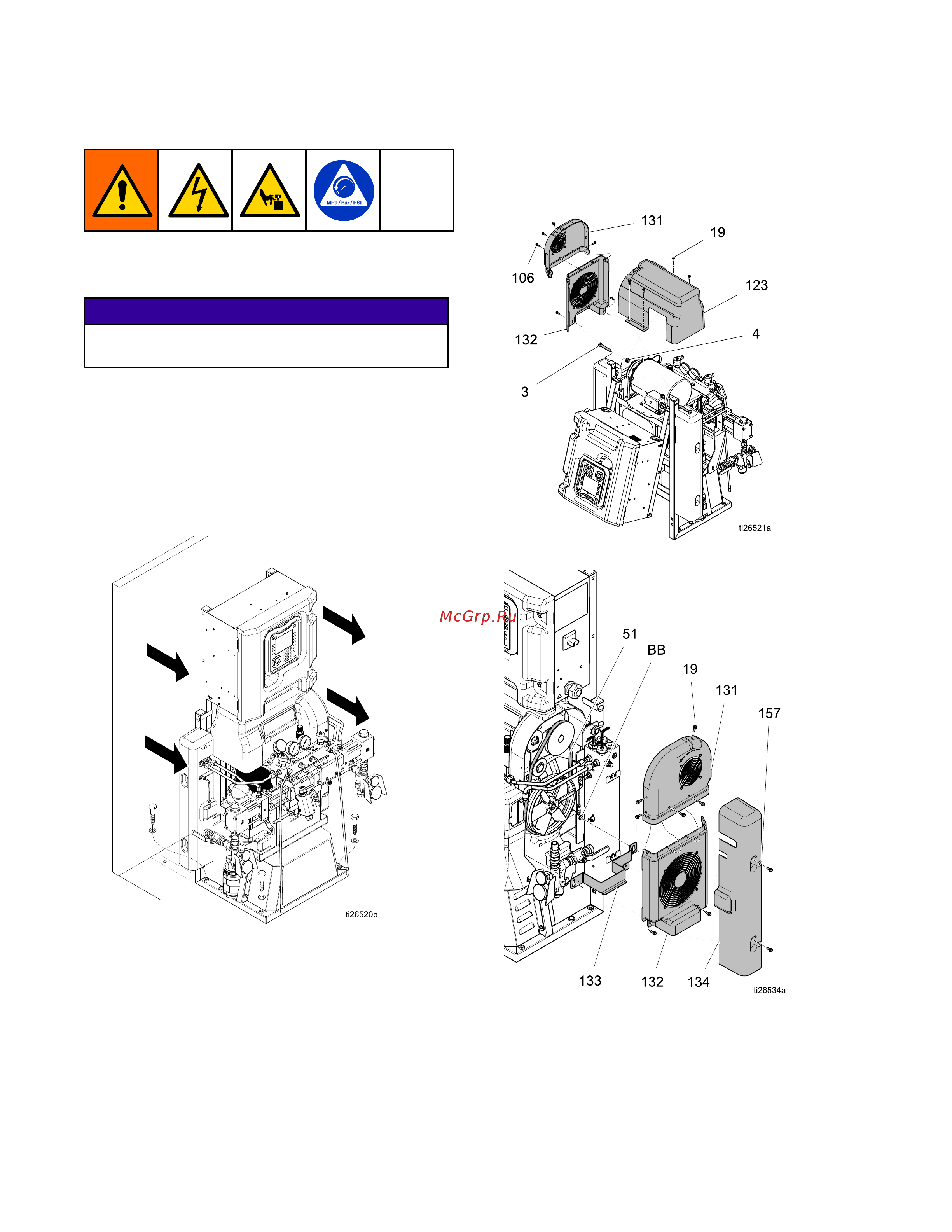 Graco REACTOR 2 H-30 PHH132 [56/110] Replace electric motor